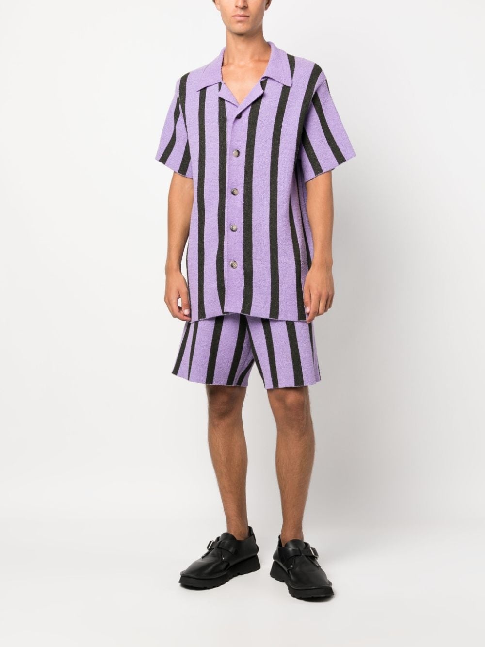 Walter striped terry-cloth shorts - 2