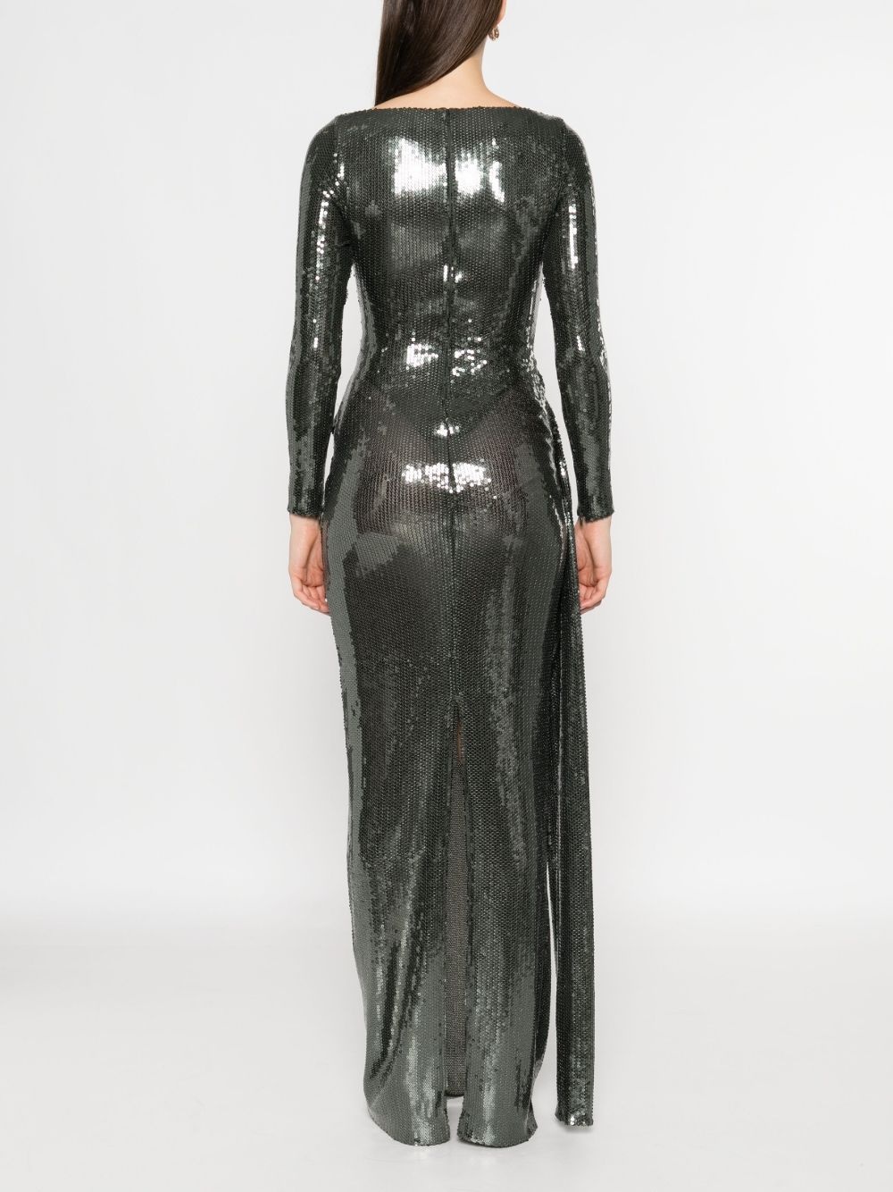 sequin-embellished maxi dress - 4