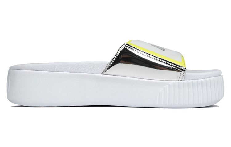 (WMNS) PUMA Platform Slide TZ 'White Silver' 369421-01 - 2