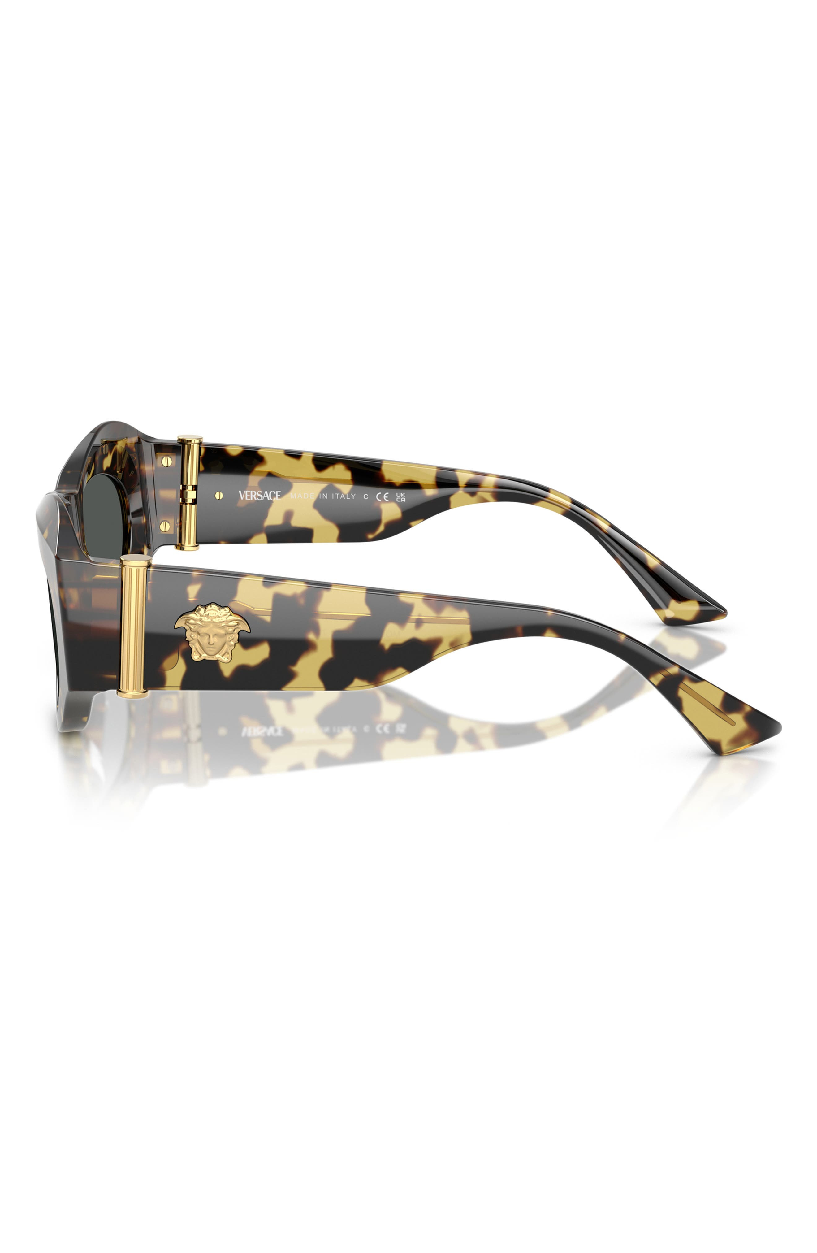 Versace 52mm Oval Sunglasses in Havana at Nordstrom - 3