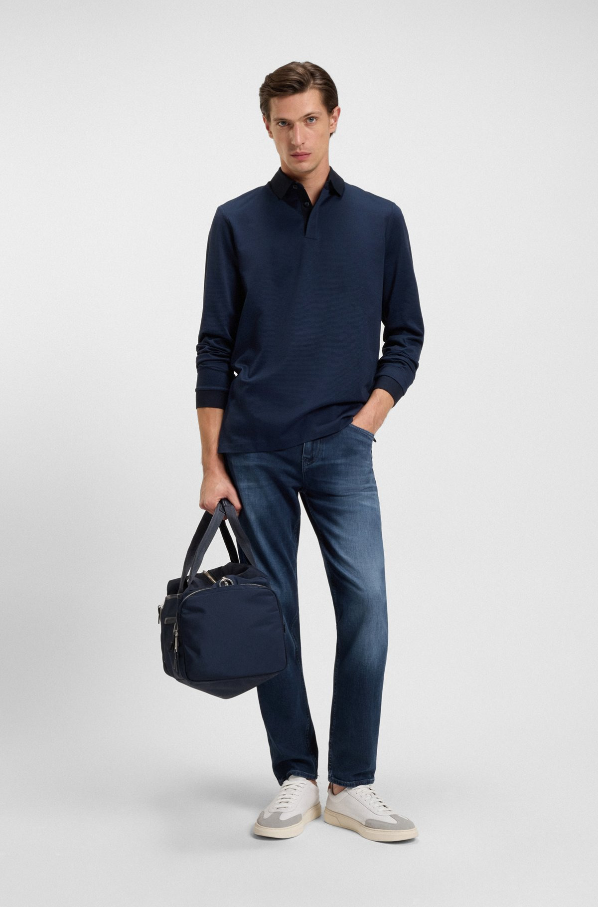 MAINE REGULAR-FIT JEANS IN BLUE SOFT-TOUCH DENIM - 3