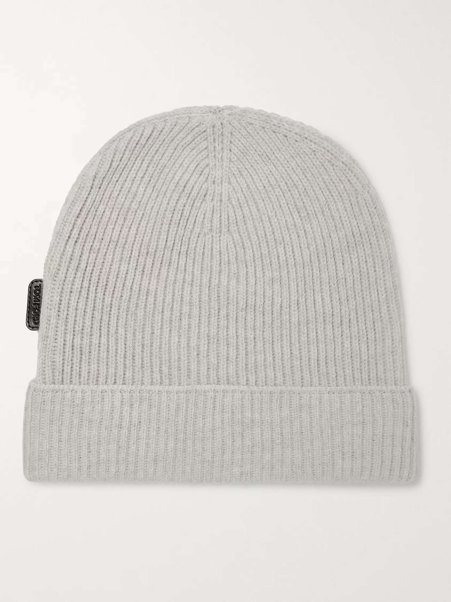 Ribbed Cashmere Beanie - 1