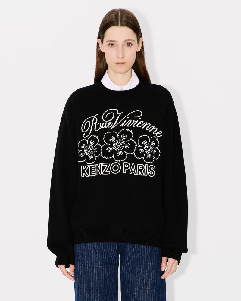 'KENZO Constellation' genderless embroidered jumper in wool and cotton 3