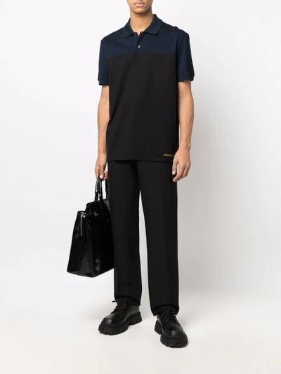 Alexander McQueen logo-embroidered short-sleeve polo shirt outlook