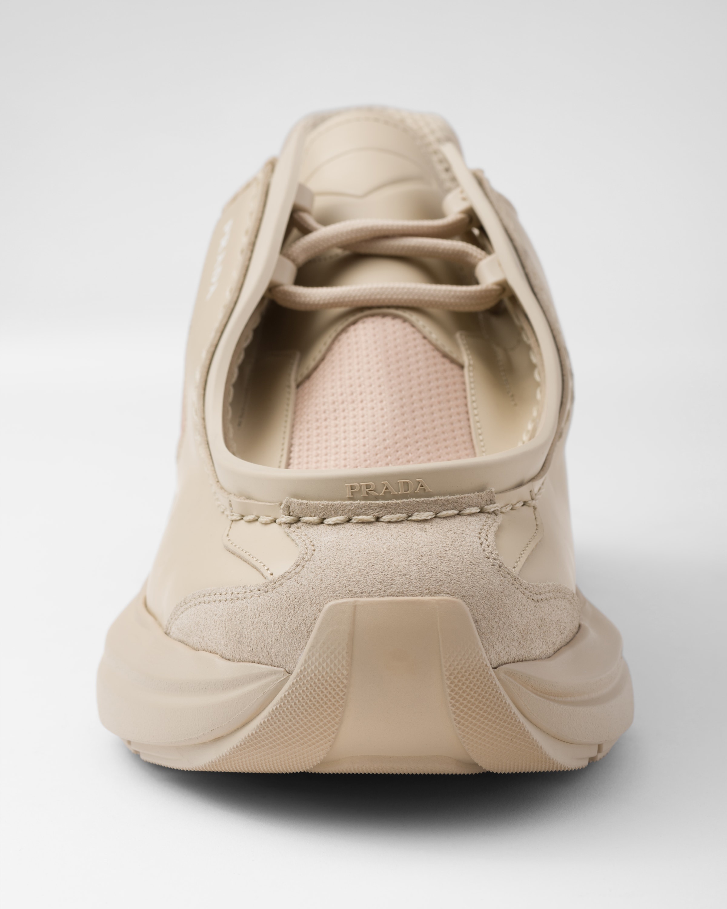 Systeme brushed leather sneakers with bike fabric and suede elements - 5