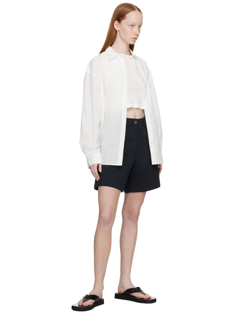 NOTHING WRITTEN Navy Bao Denim Shorts outlook