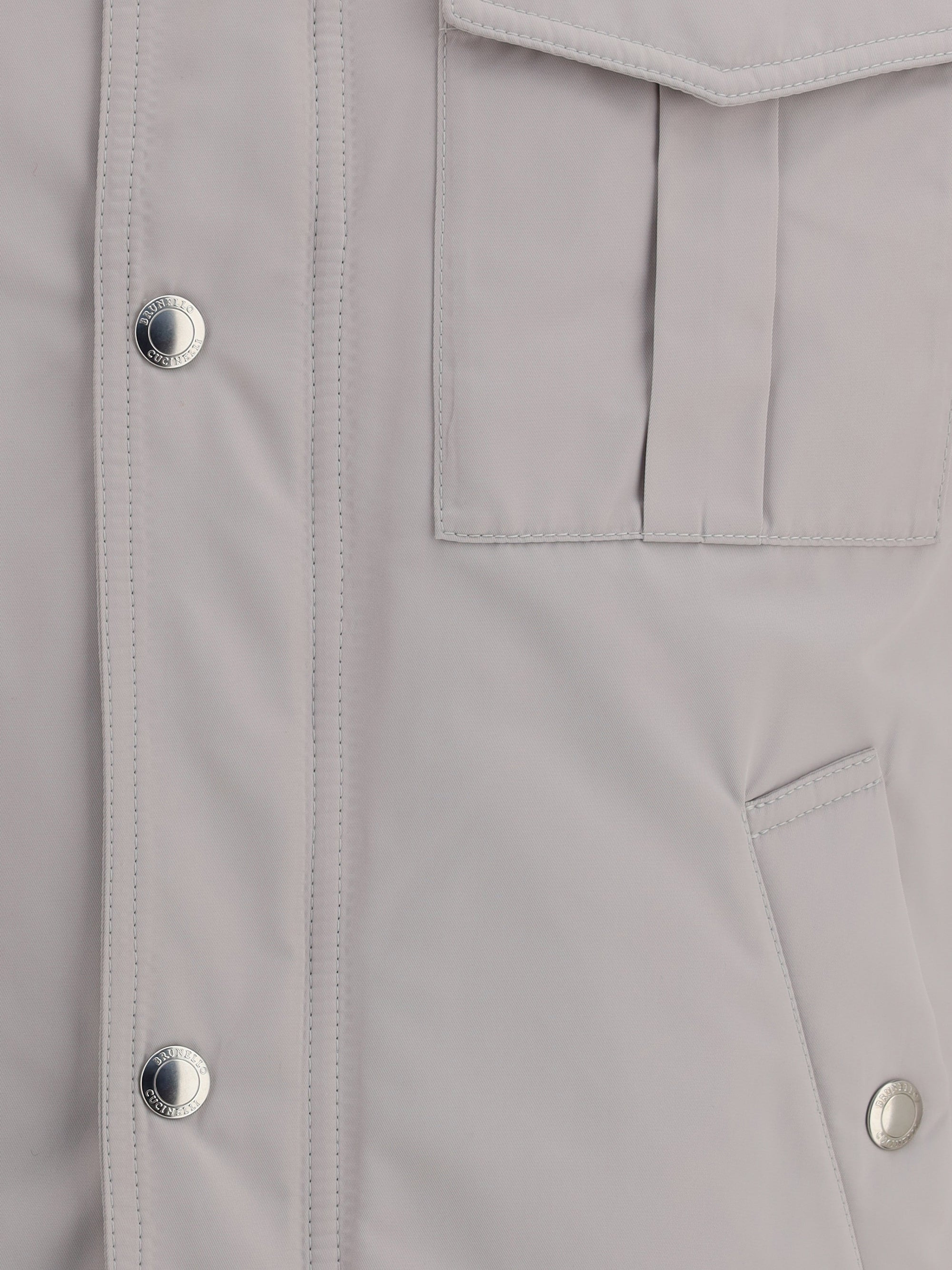 Brunello Cucinelli Men Waterproof Shirt Jacket - 3