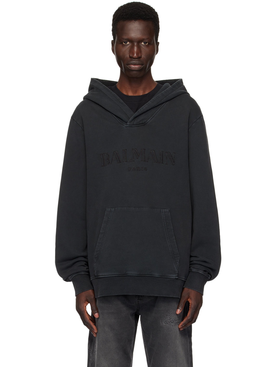 Black Vintage Hoodie - 1
