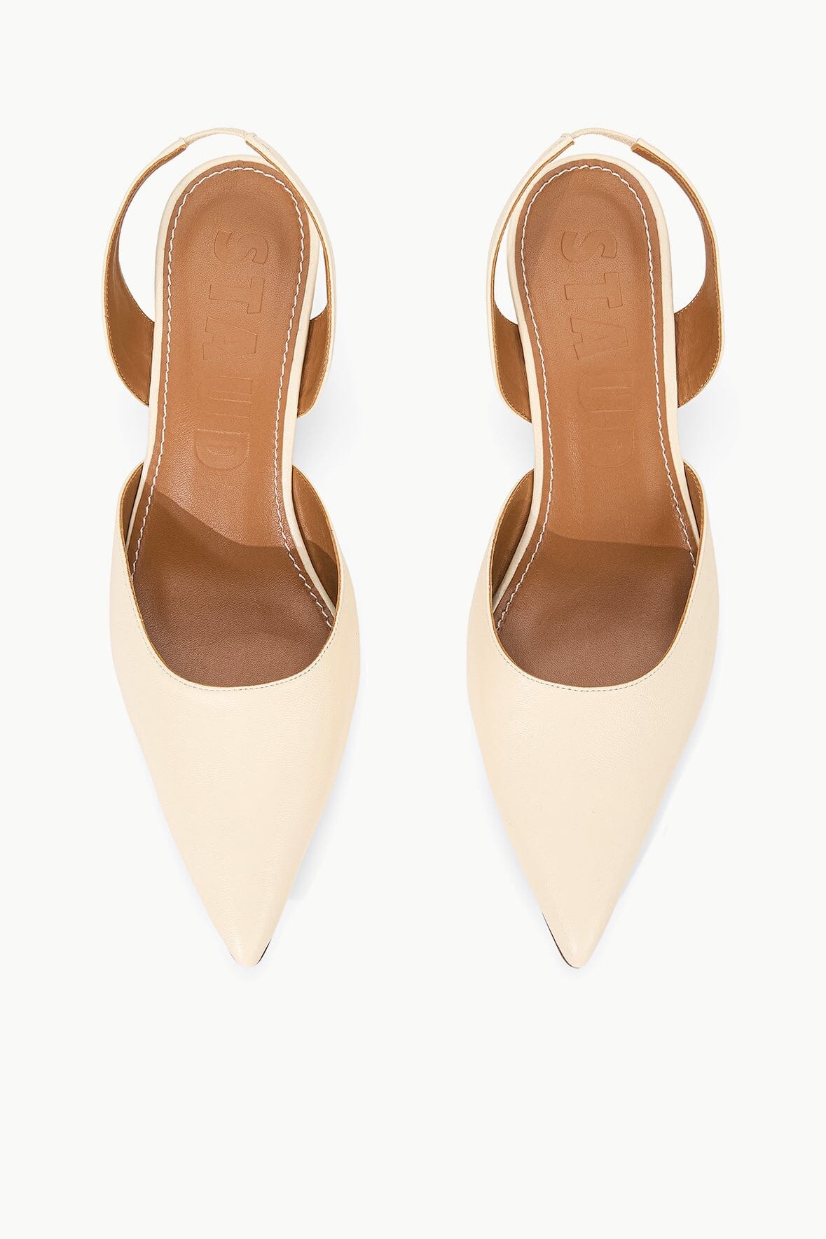 STAUD SEBASTIAN SLINGBACK CREAM - 7