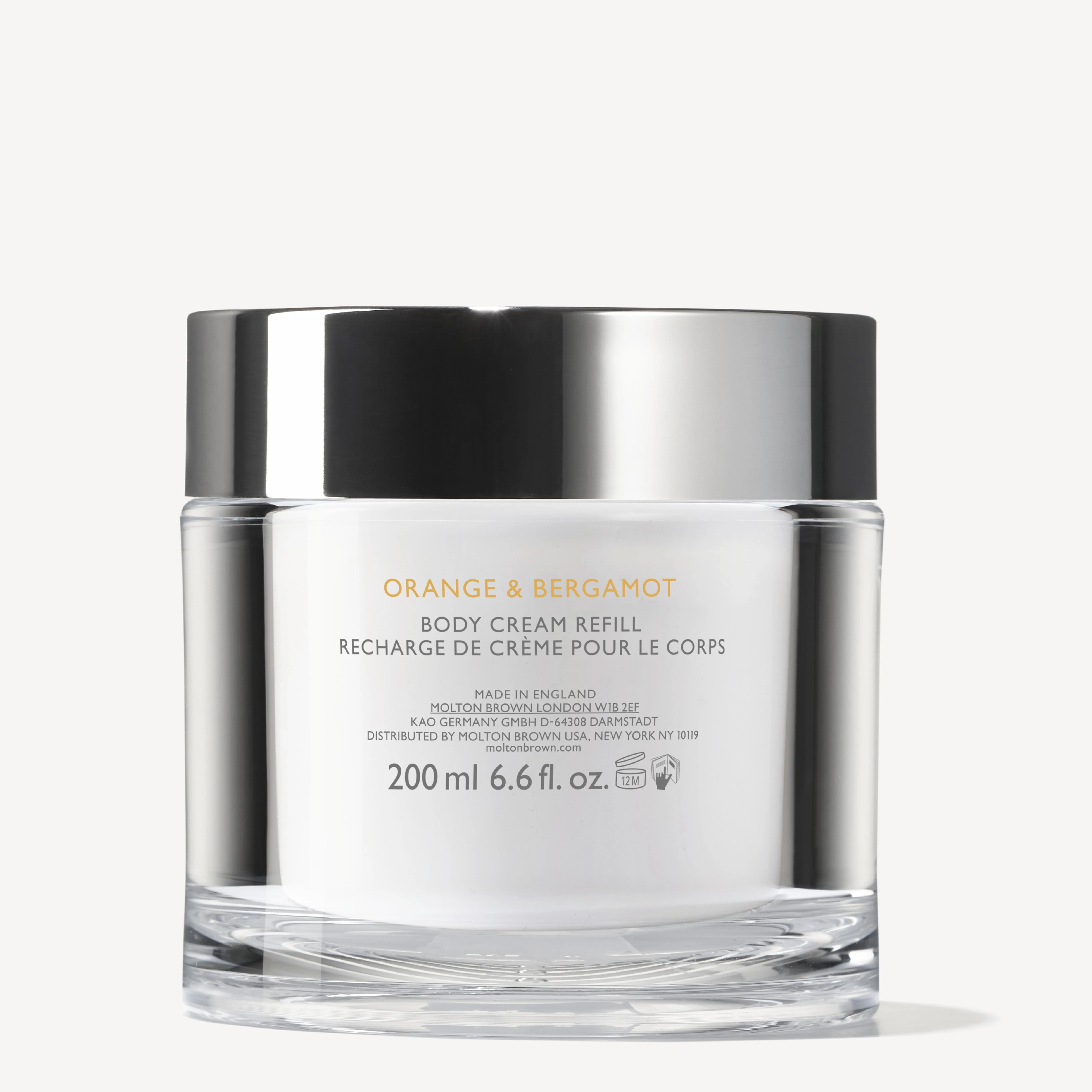 Orange & Bergamot Refillable Body Cream 6.6fl. oz. - 1