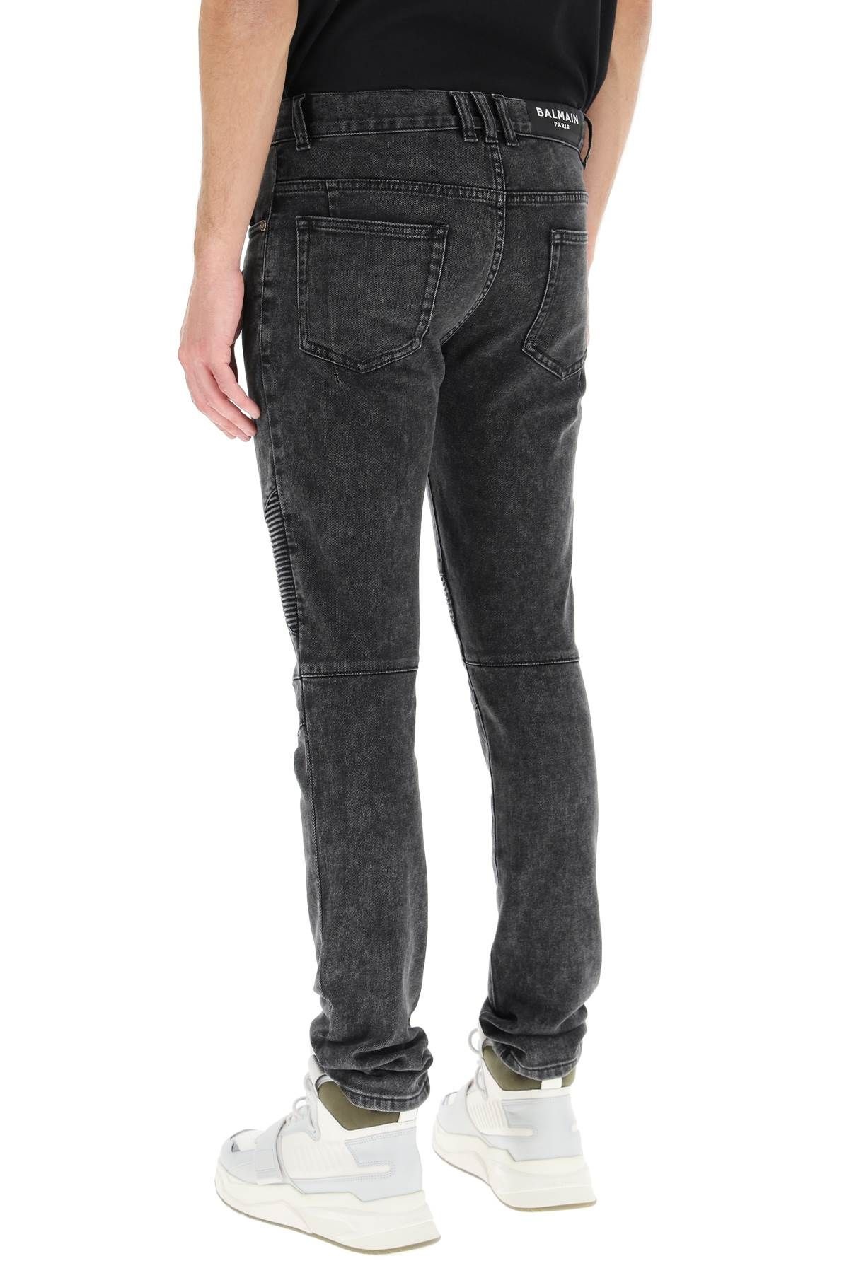 SLIM BIKER JEANS - 4