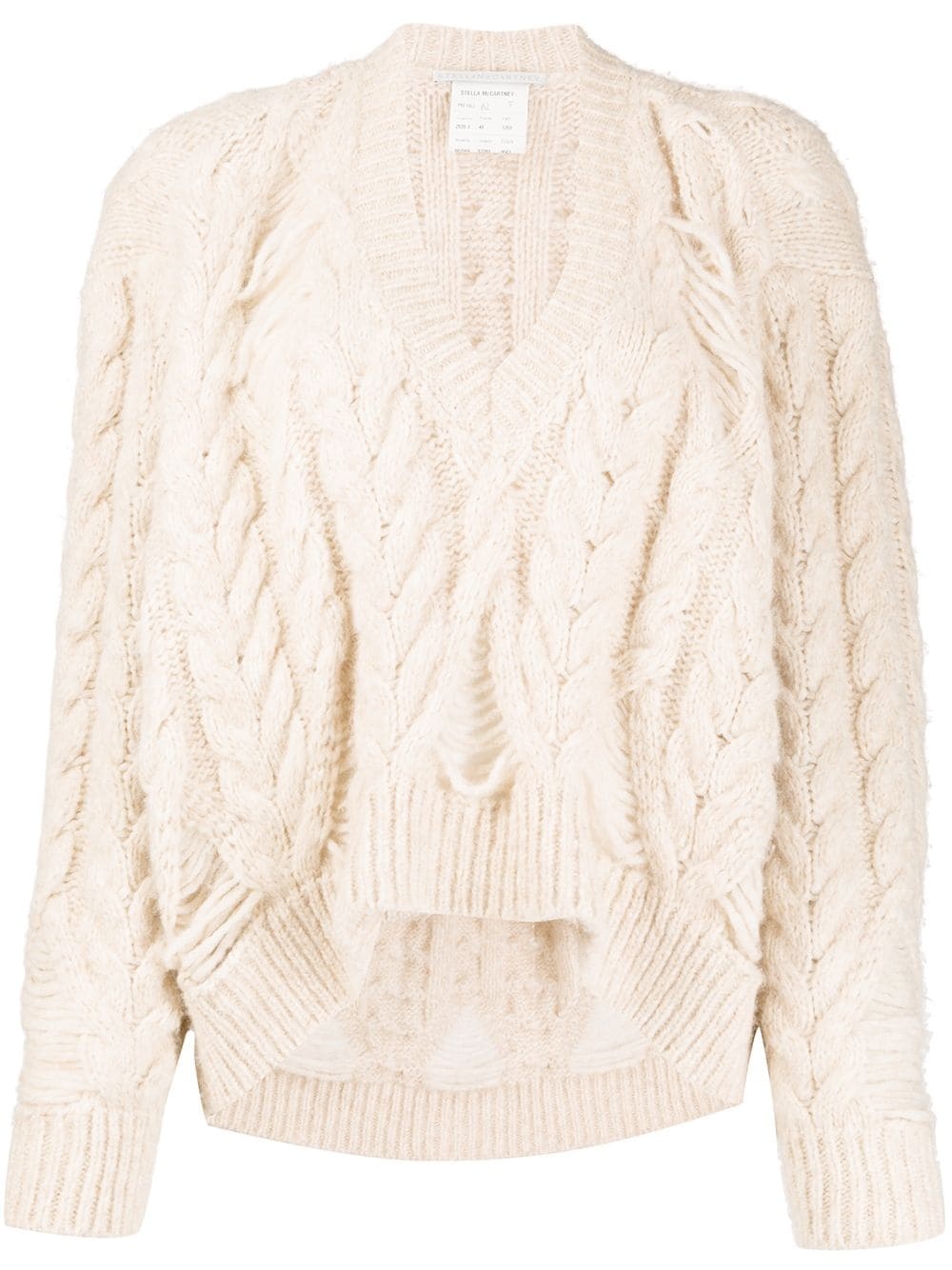 oversized cable-knit jumper - 1