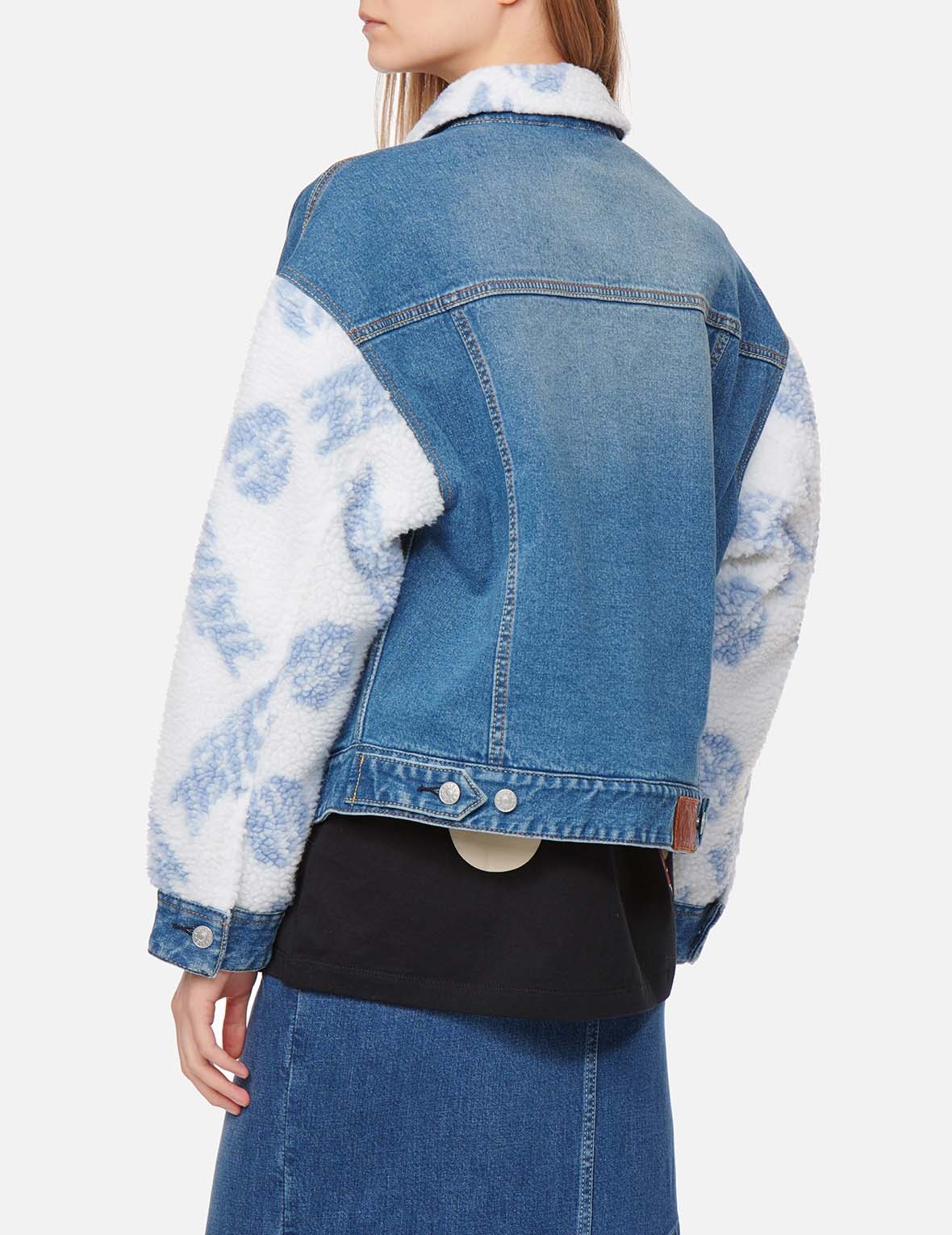 SHERPA TRIMMED DENIM JACKET - 4