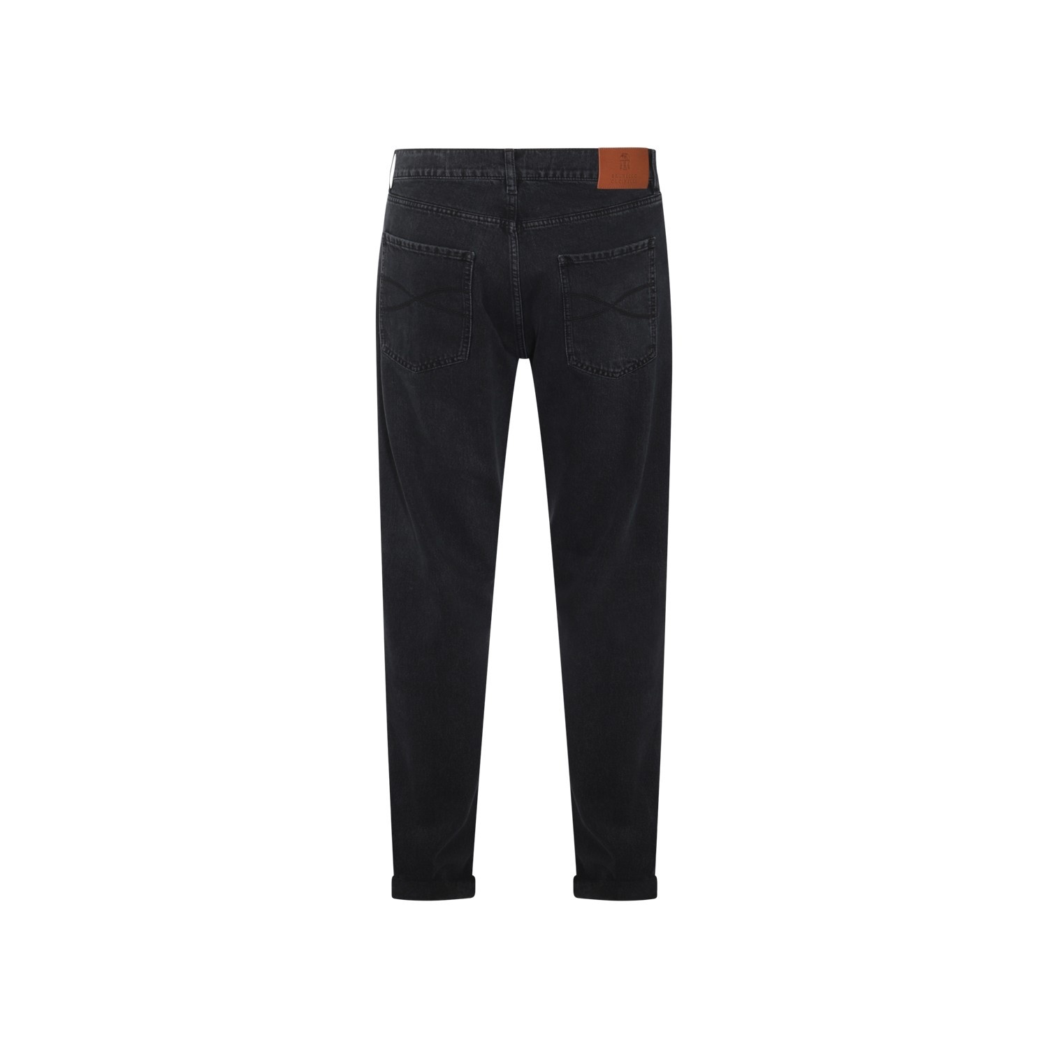 BLACK COTTON JEANS - 2