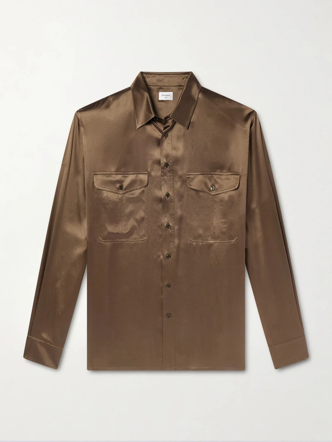 Silk-Satin Shirt - 1