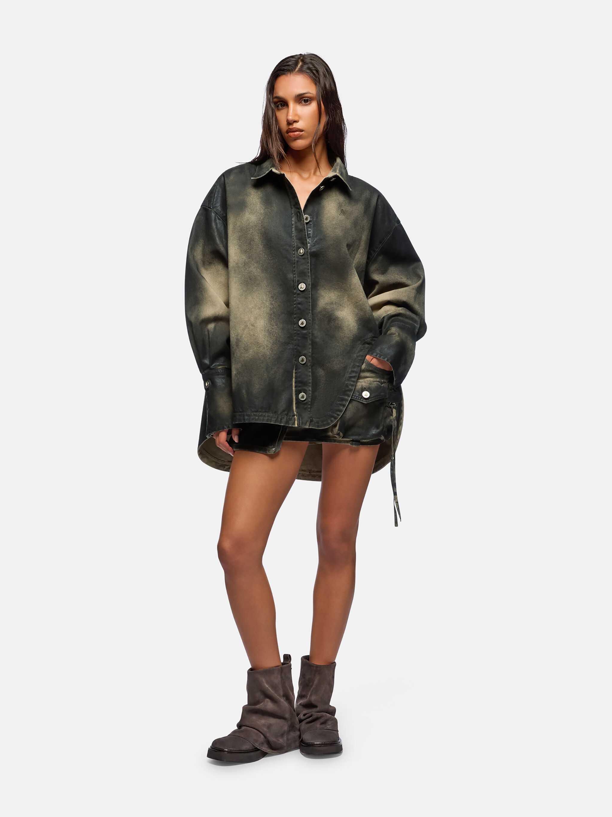 LARK AND PIRATE BLACK SHORT COAT - 2