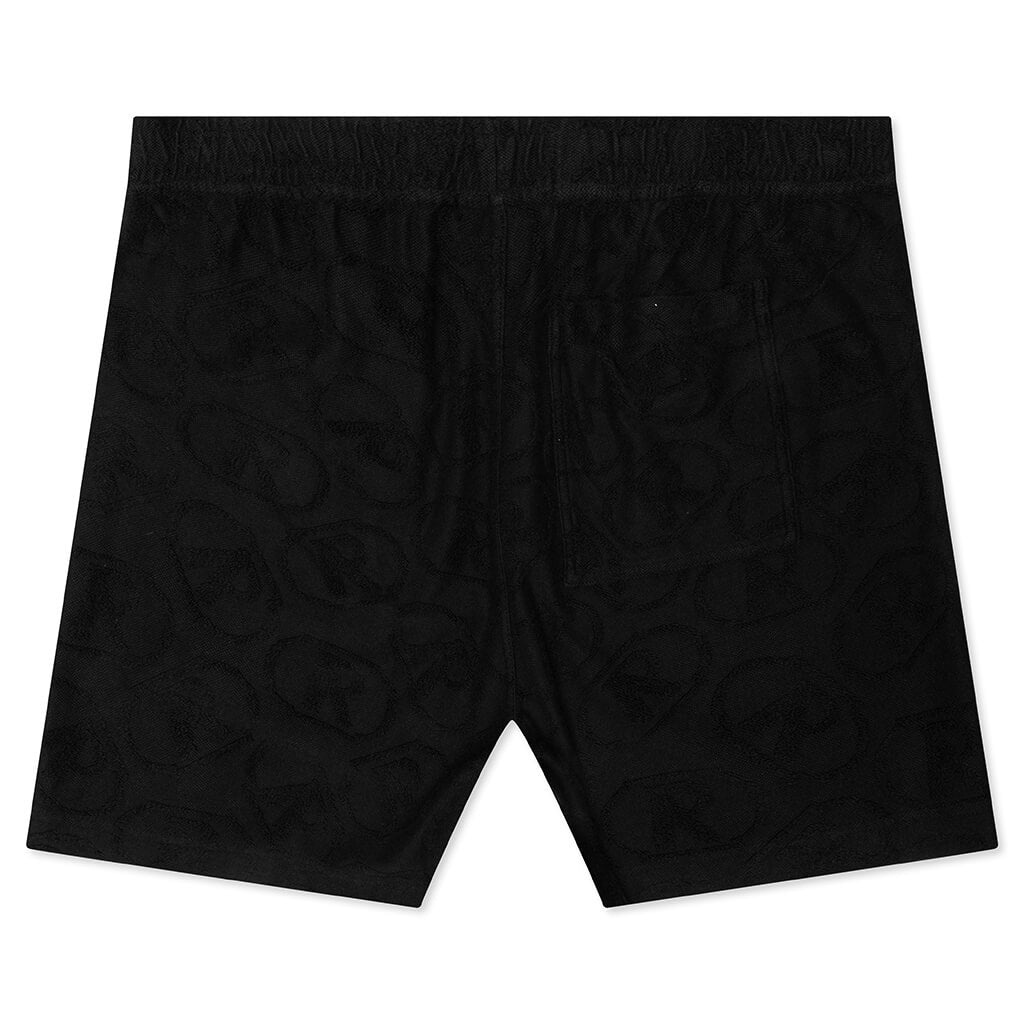 AOP TOWEL SHORT - BLACK - 2
