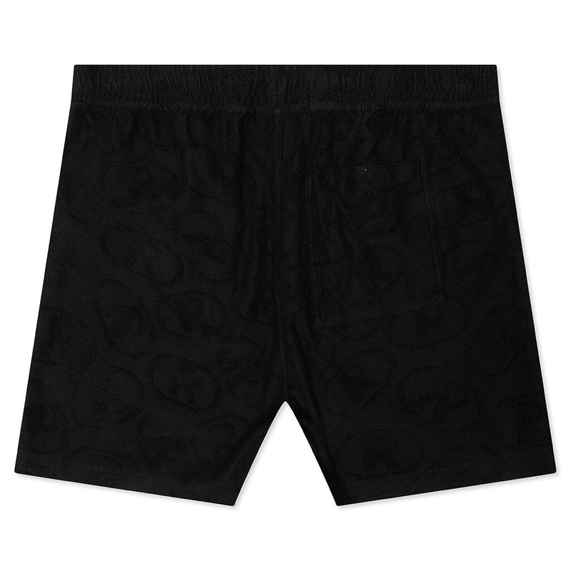 REPRESENT AOP TOWEL SHORT - BLACK outlook