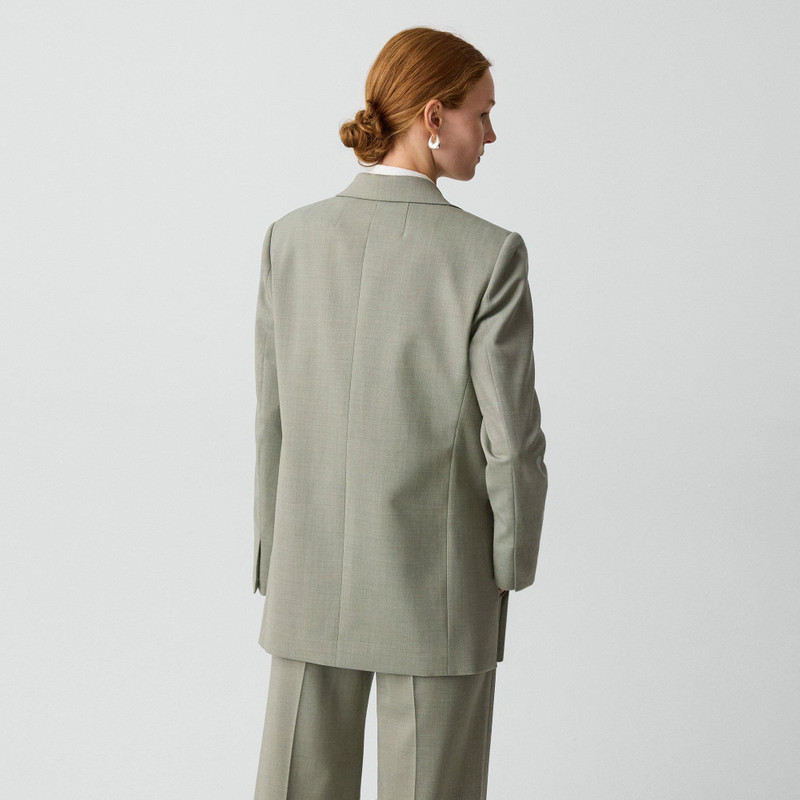 Vented Blazer in Wool Gabardine 4