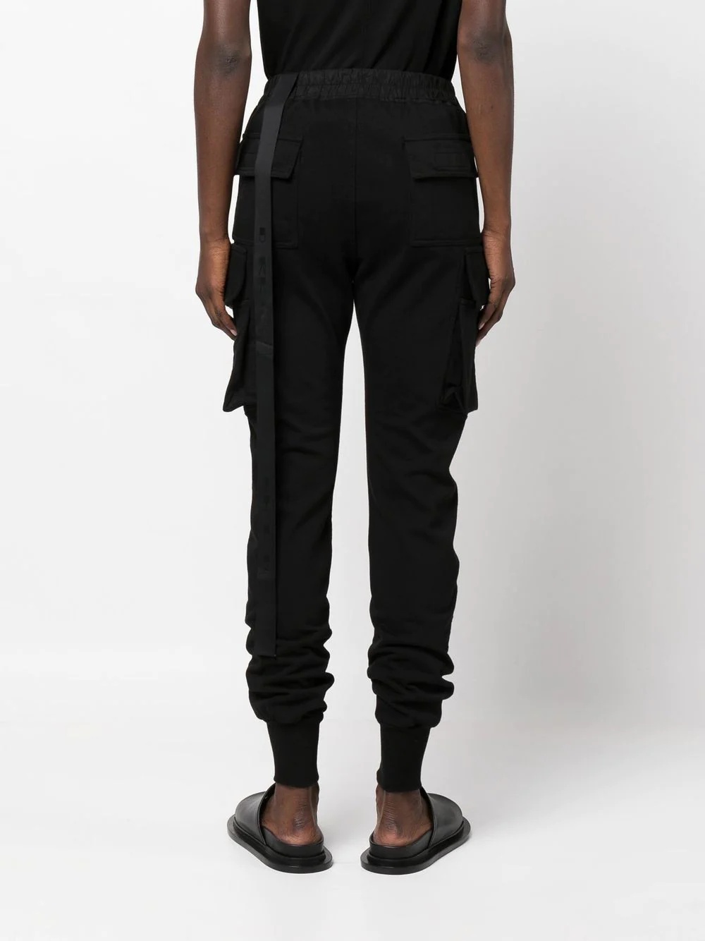 drawstring tapered track pants - 4