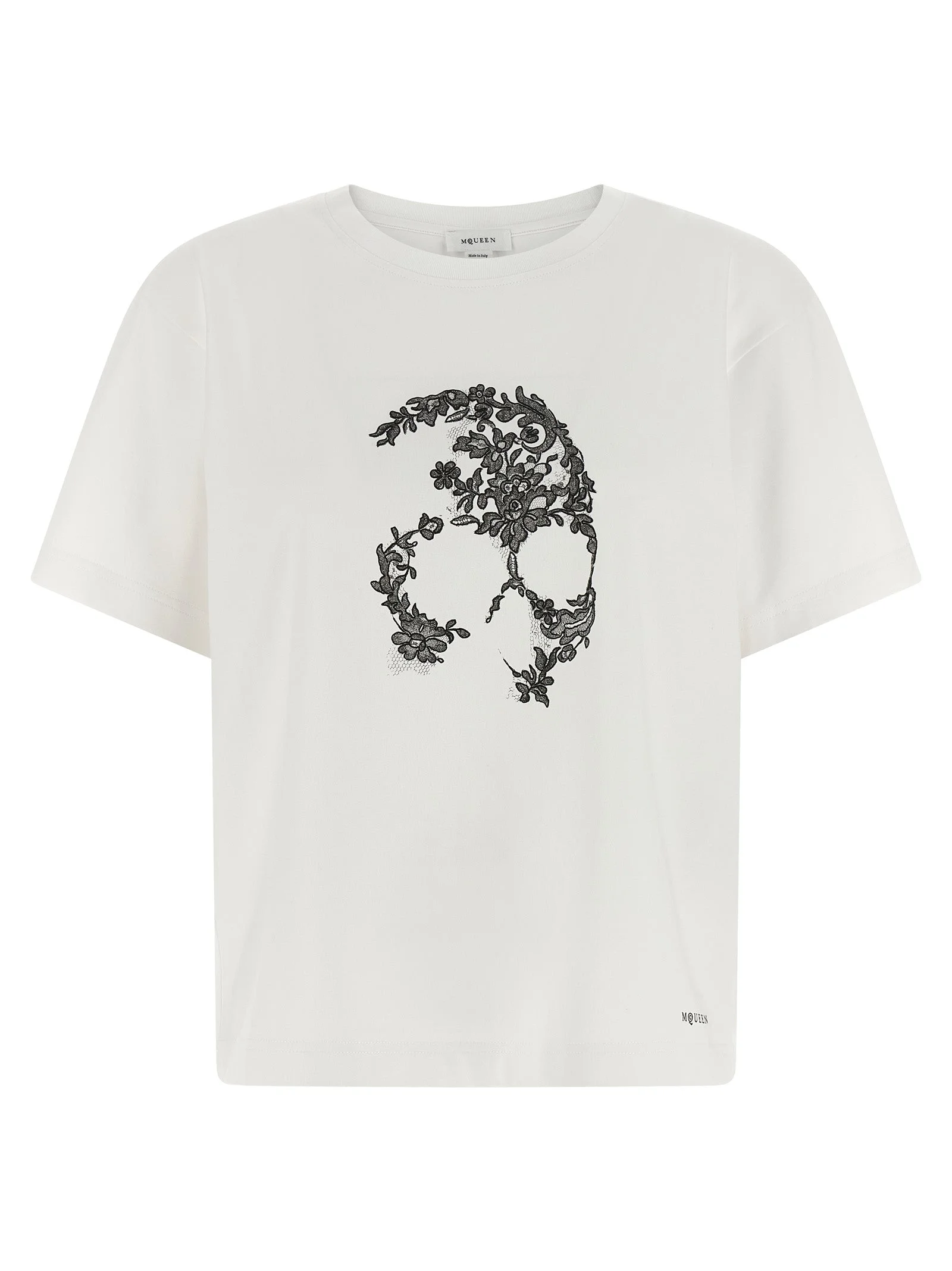 Skull T-Shirt White/Black - 1