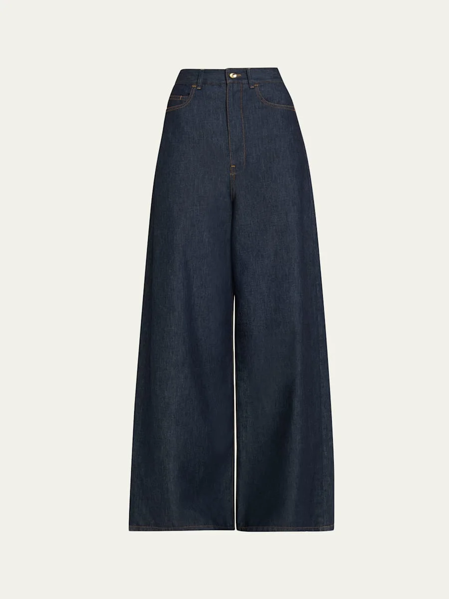 Slick Ultra-High Wide-Leg Jeans - 1