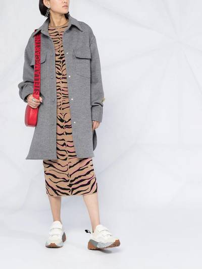 Stella McCartney tiger-print knitted top outlook