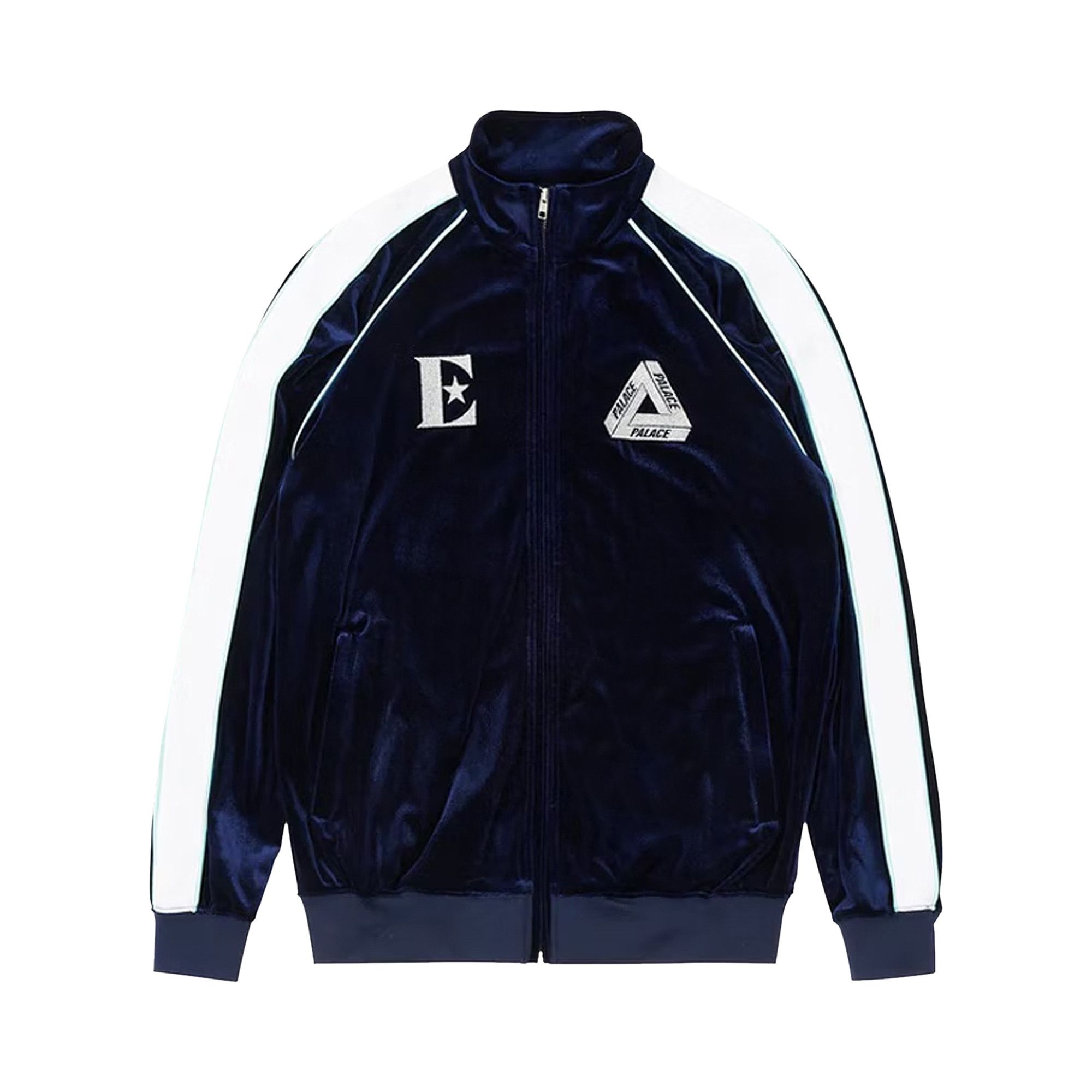 Palace x Elton John Velour Track Top 'Navy' - 1