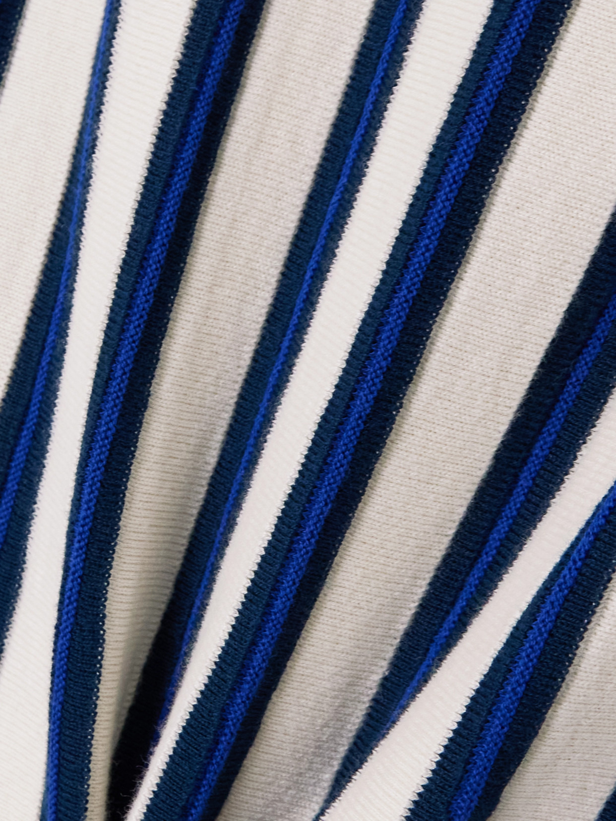 Manglar Striped Knitted Organic Cotton Midi Skirt - 5