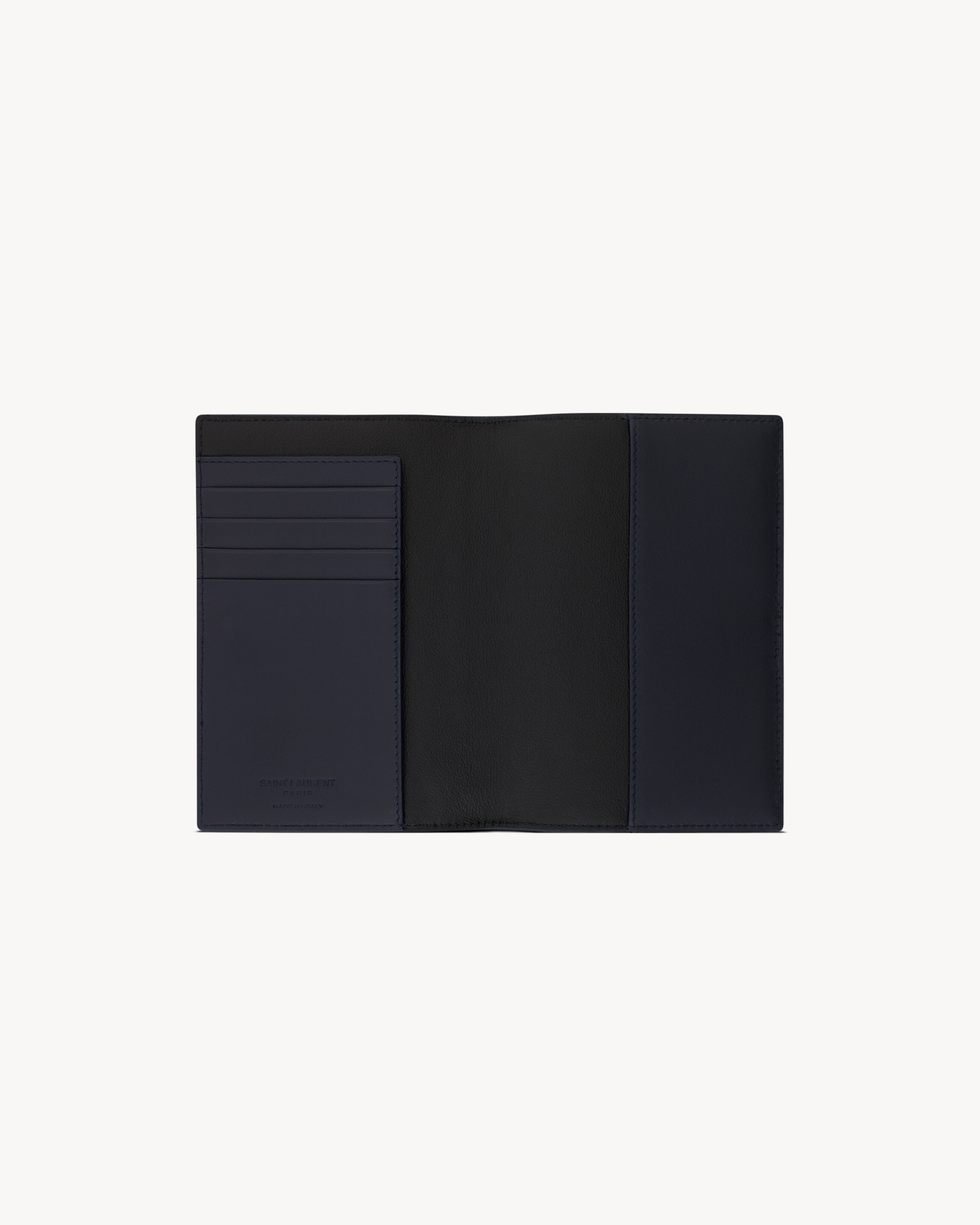 SAINT LAURENT PARIS PASSPORT CASE IN SMOOTH LEATHER - 3