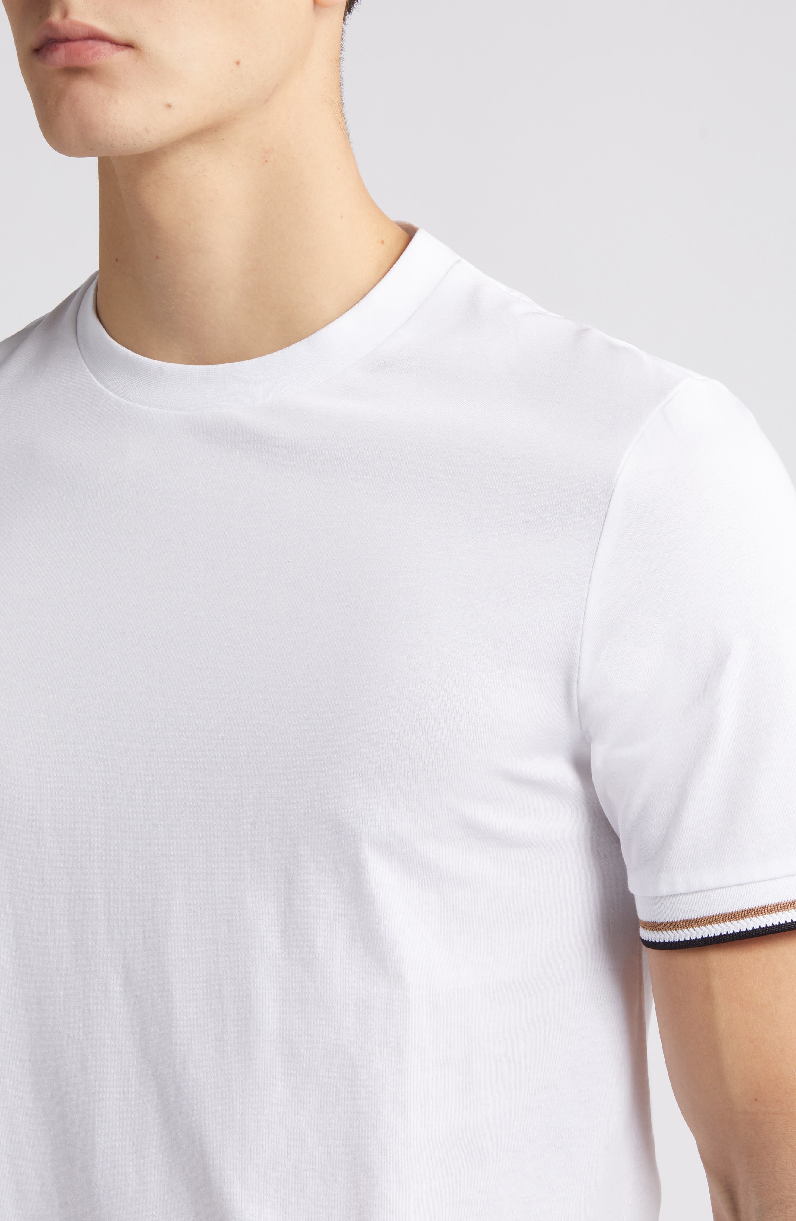 BOSS Thompson Cotton T-Shirt in White at Nordstrom - 4