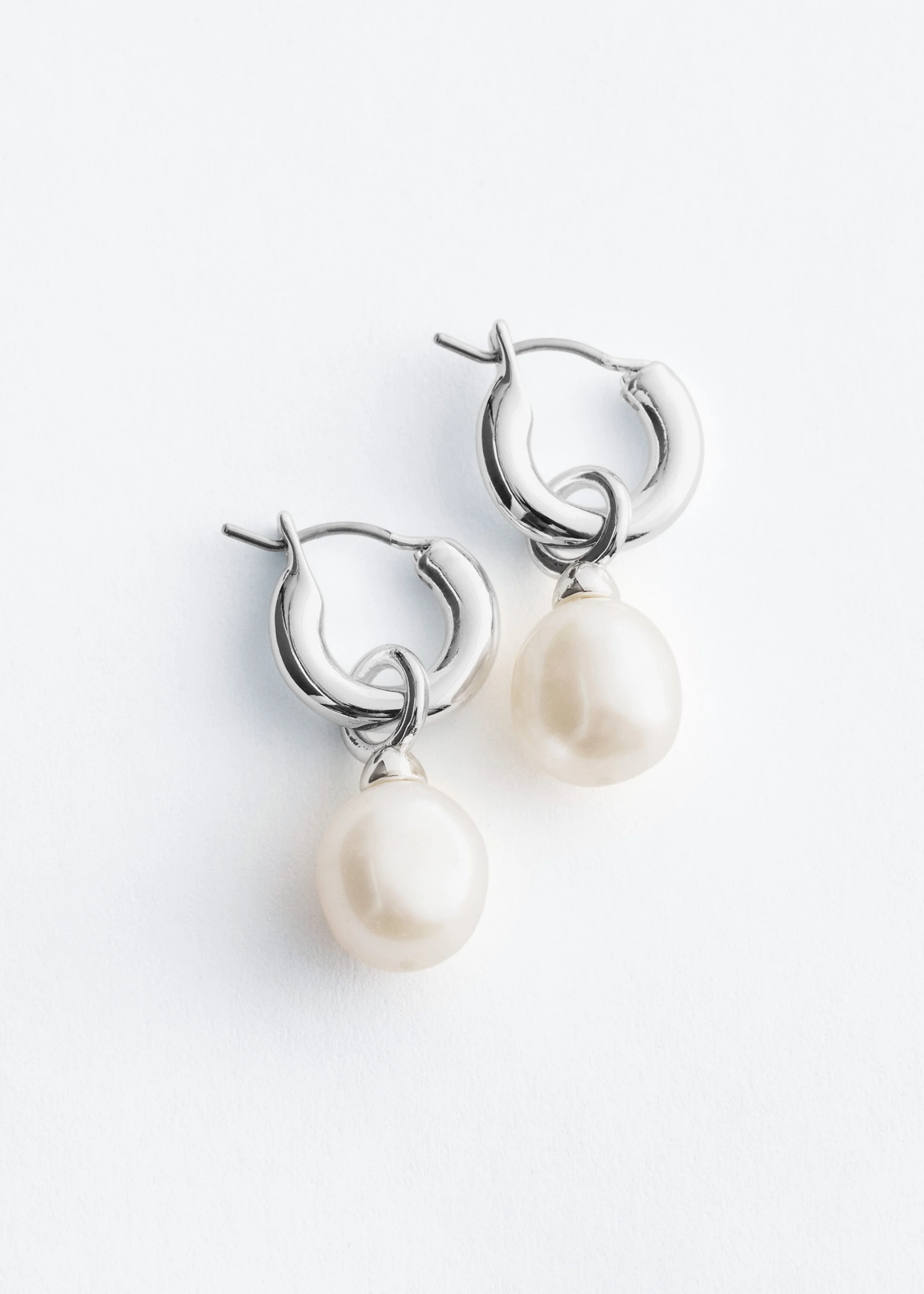 Freshwater Pearl Hoops - 1