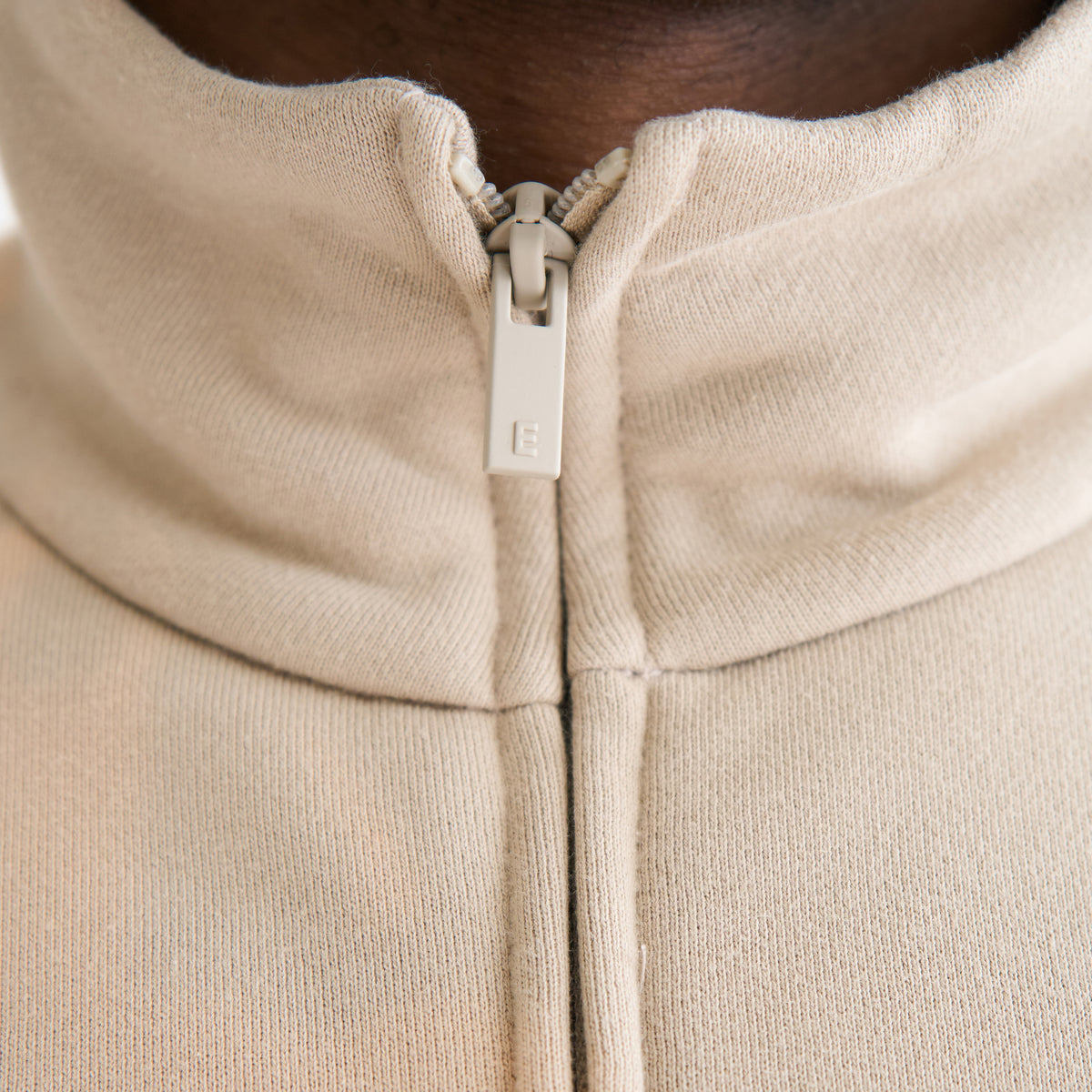 MODERN FIT FLEECE TRACK JACKET (TIMBER/CLOUD WHITE) - 6