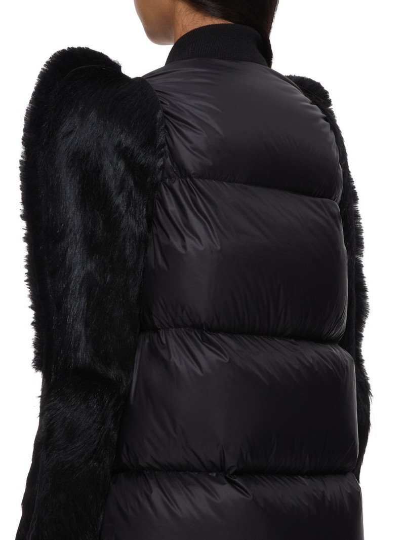 fur-trimmed quilted coat 5