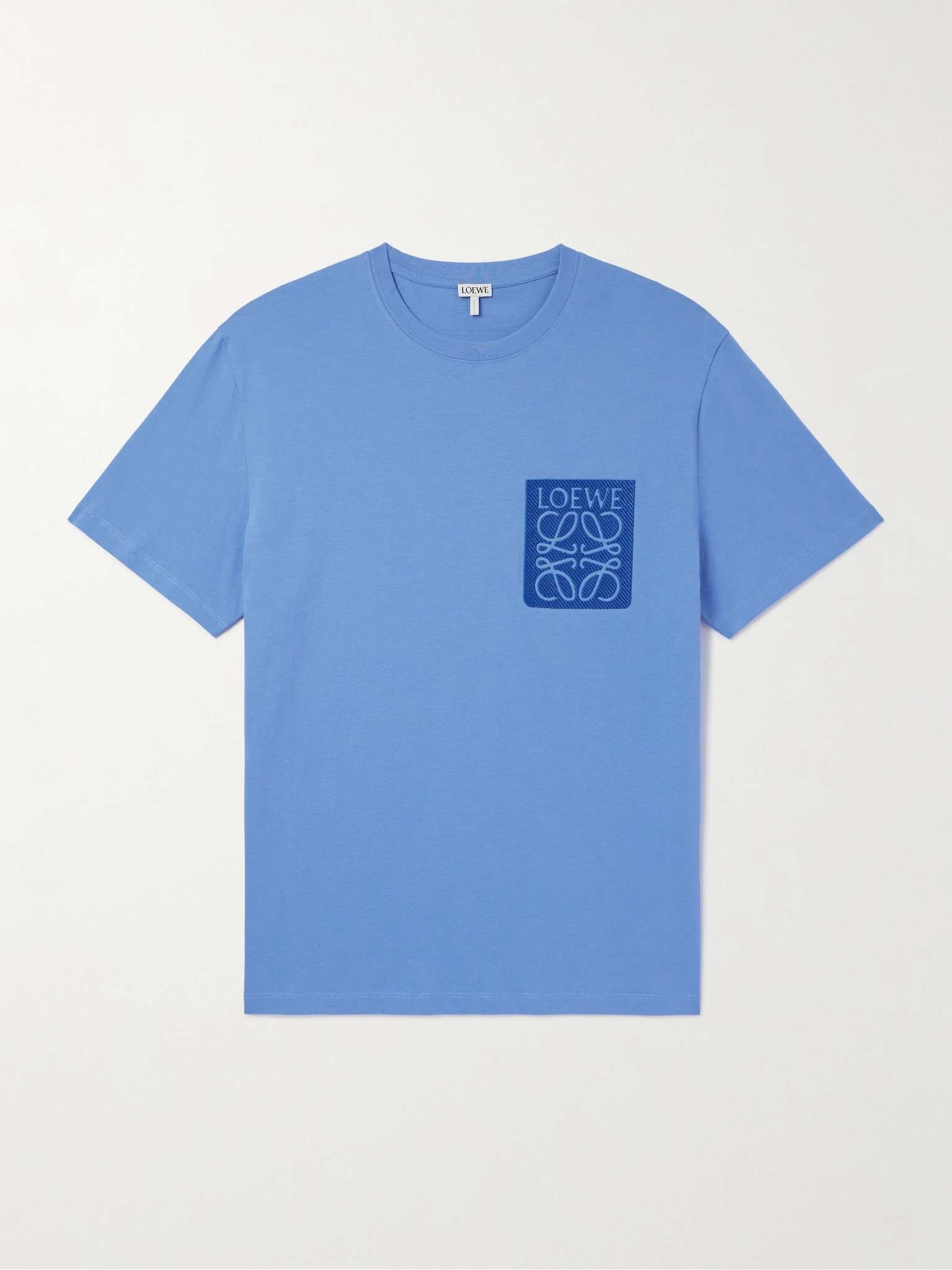 Anagram Logo-Embroidered Cotton-Jersey T-Shirt - 1