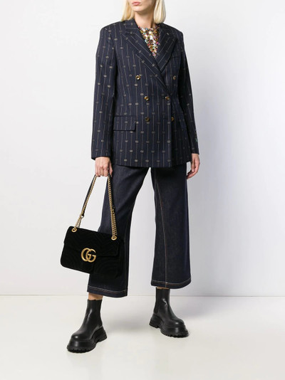 GUCCI Retro GG embroidered blazer outlook