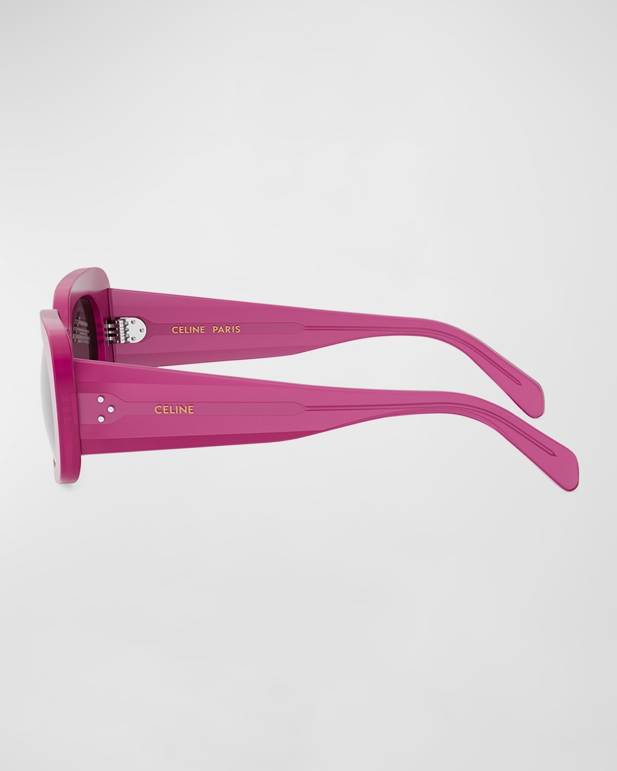 Bold 3 Dots Acetate Rectangle Sunglasses - 4