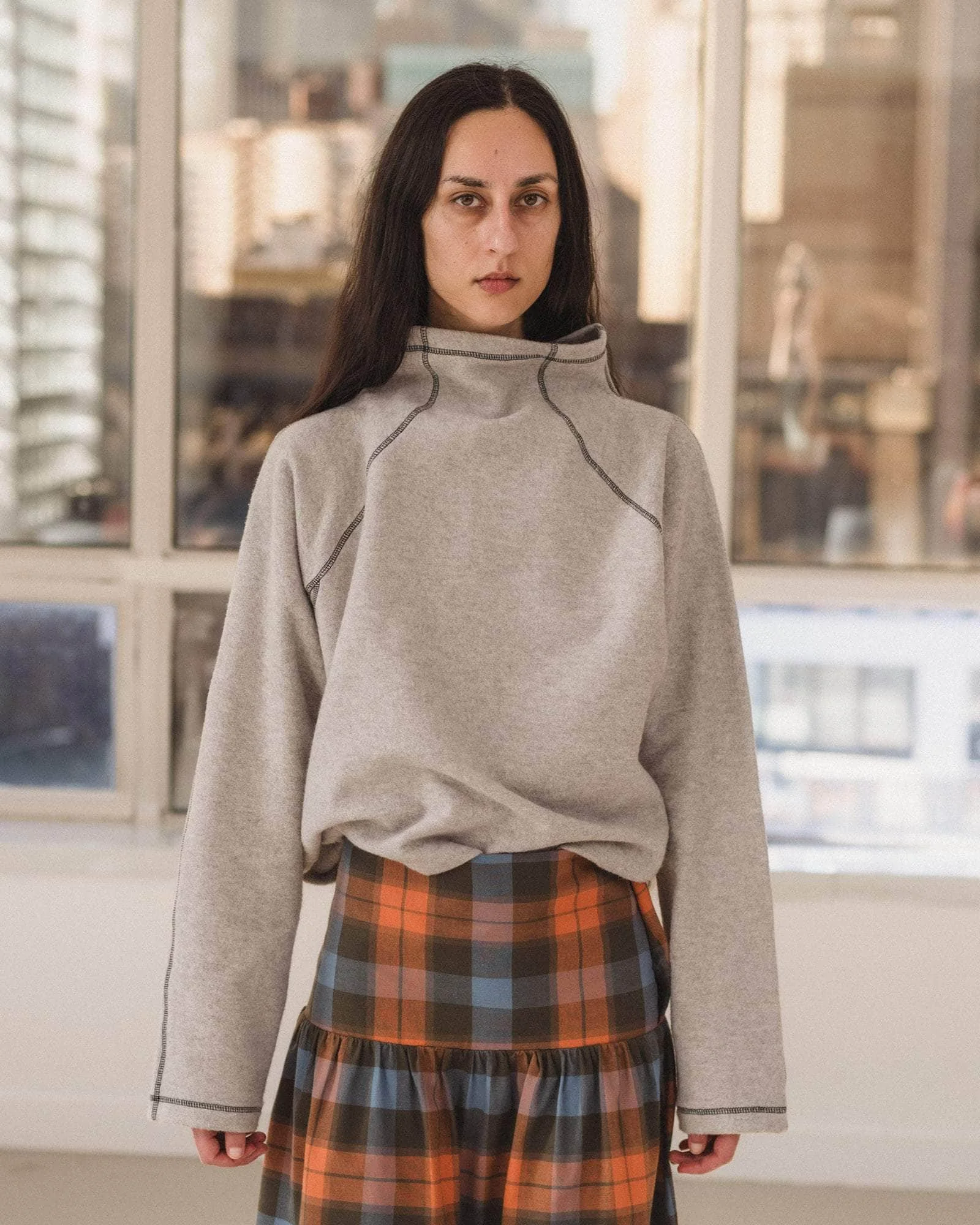 Fold Turtleneck - Recycled Cotton Fleece - 1