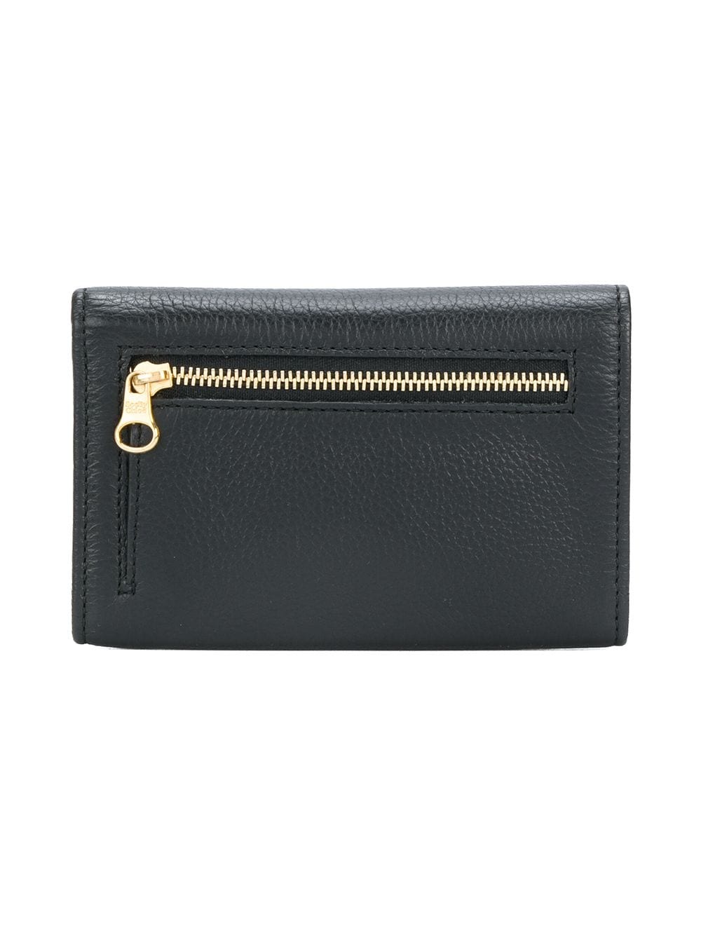 gold tone foldover purse - 2