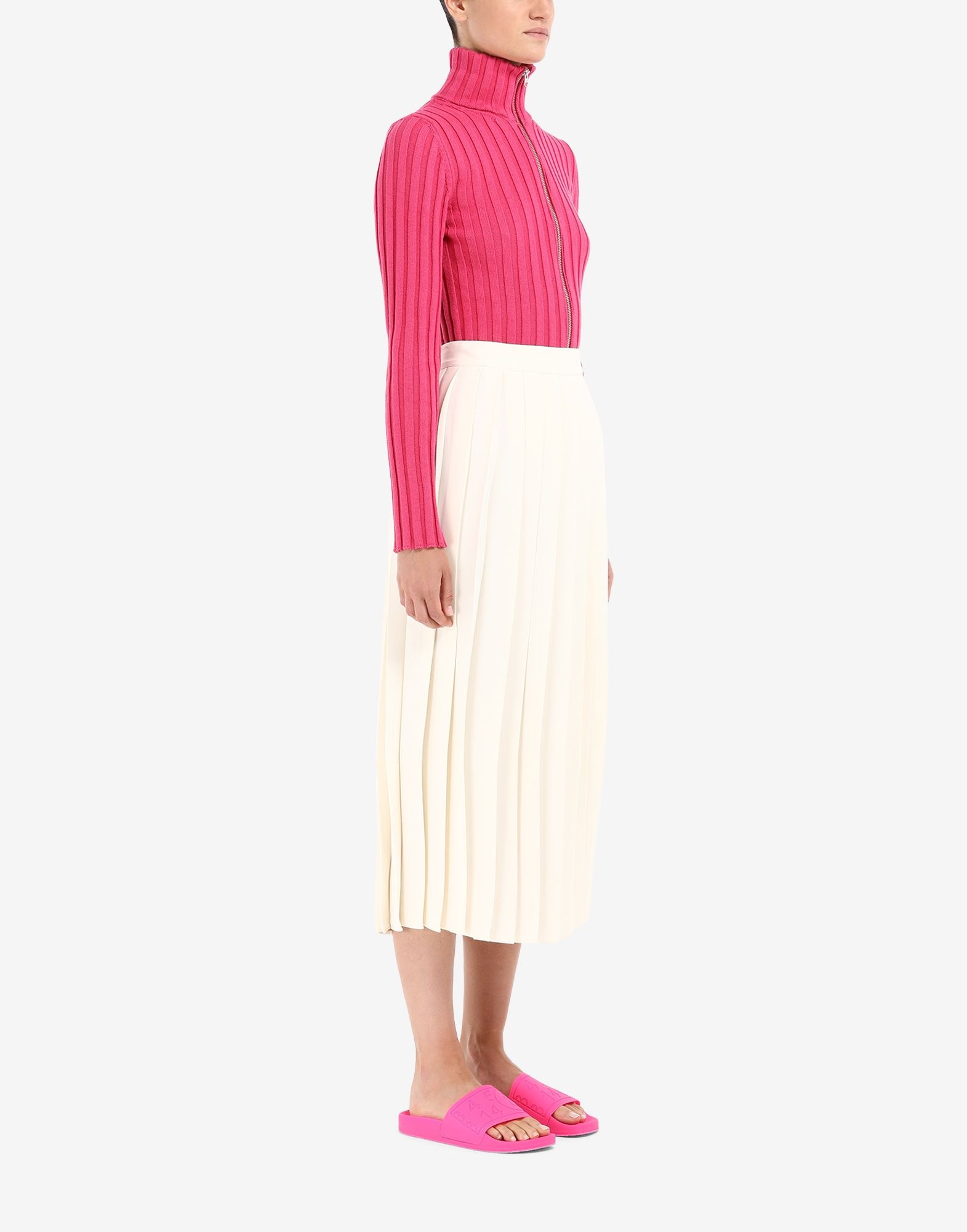 Asymmetric pleated skirt - 3