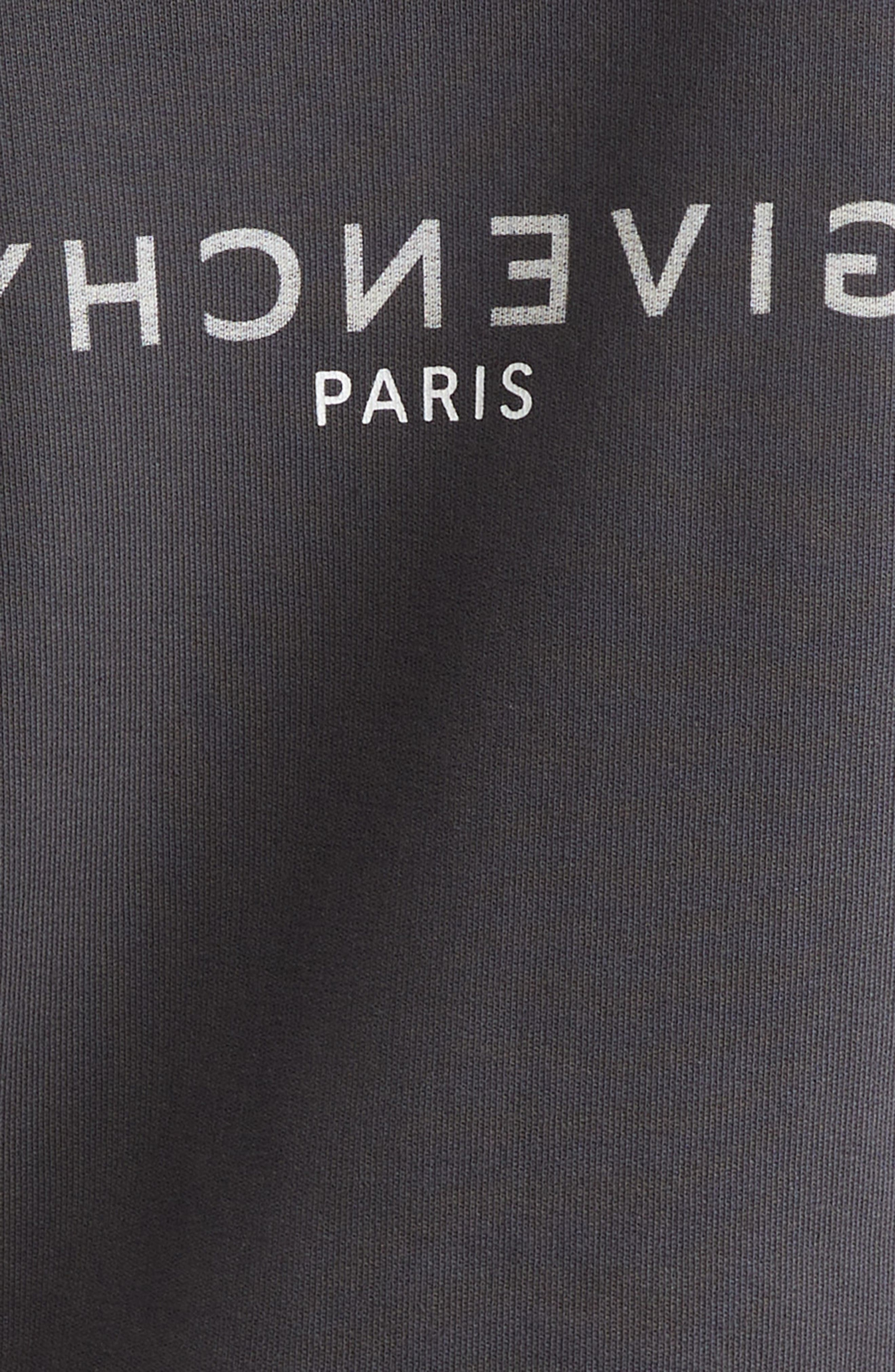 Givenchy Slim Fit Reverse Cotton Logo Hoodie in Charcoal at Nordstrom - 6