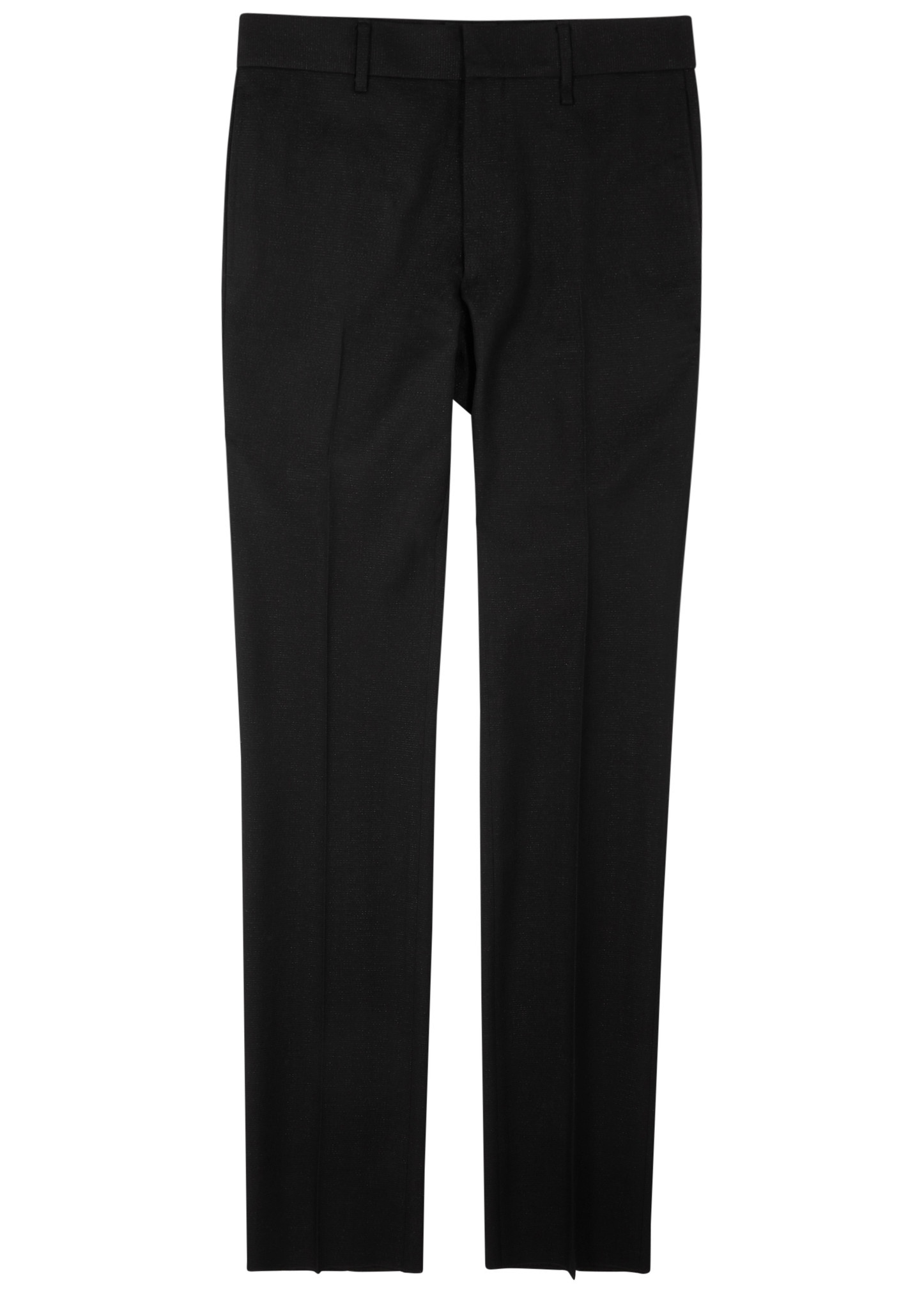 Glittered slim-leg wool trousers - 1