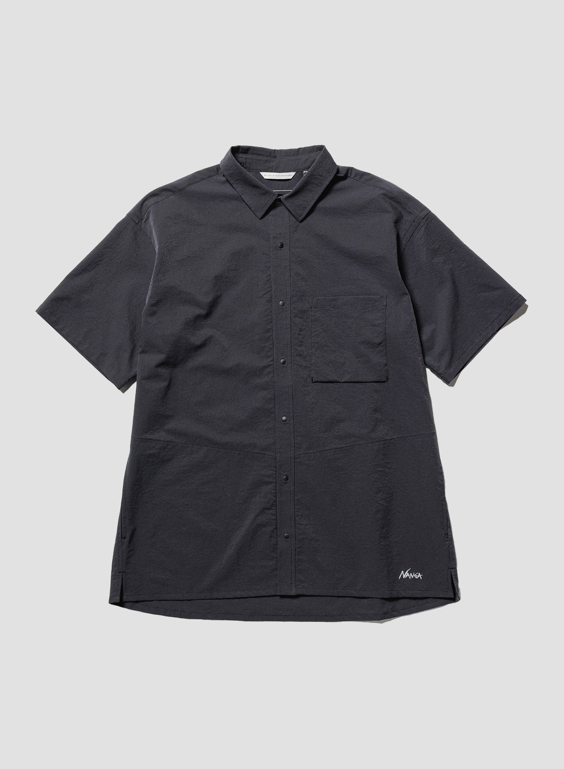 Nanga Air Cloth Comfy S/S Shirt in Black - 1