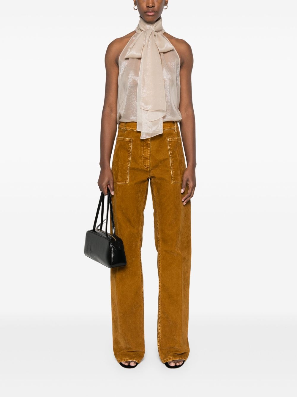 pussy-bow collar blouse - 2