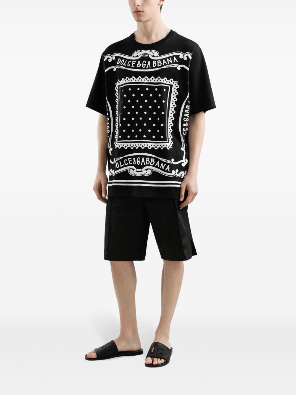 bandana-print cotton T-shirt - 2