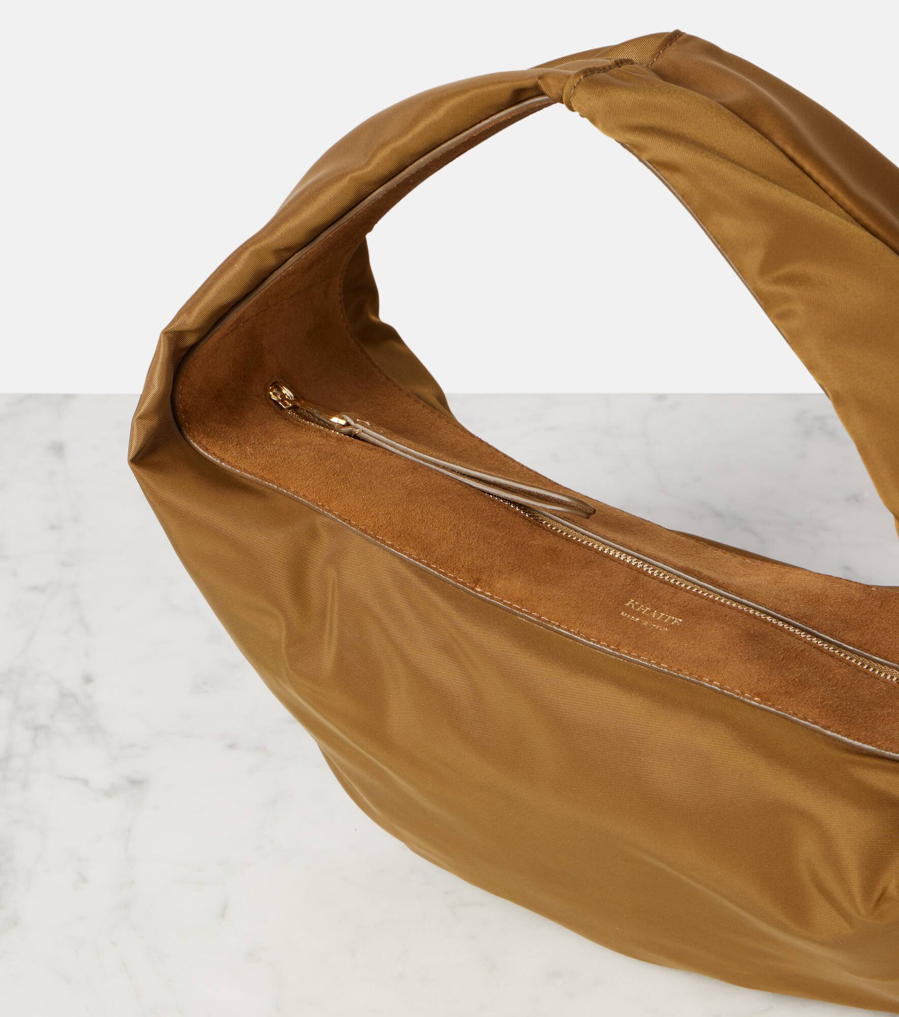 Olivia Medium suede-trimmed shoulder bag - 6