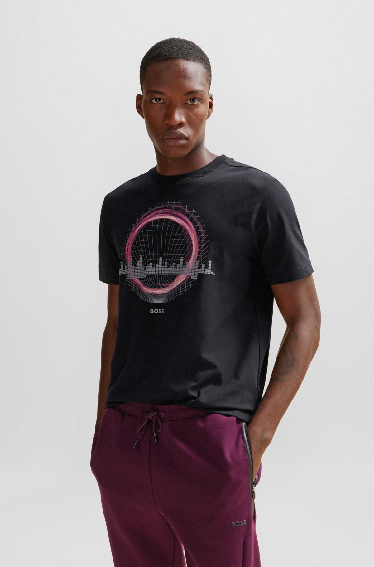 STRETCH-COTTON REGULAR-FIT T-SHIRT WITH SEASONAL ARTWORK - 2