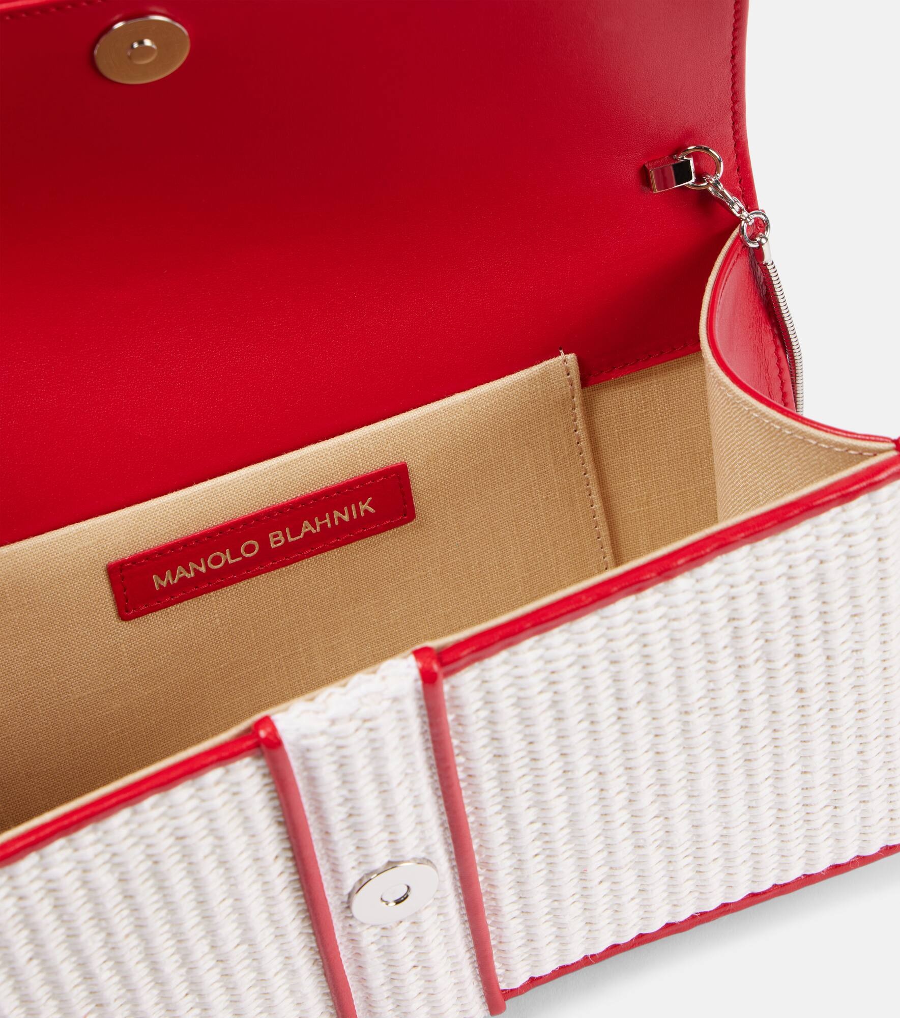 Maycap raffia-effect clutch - 3