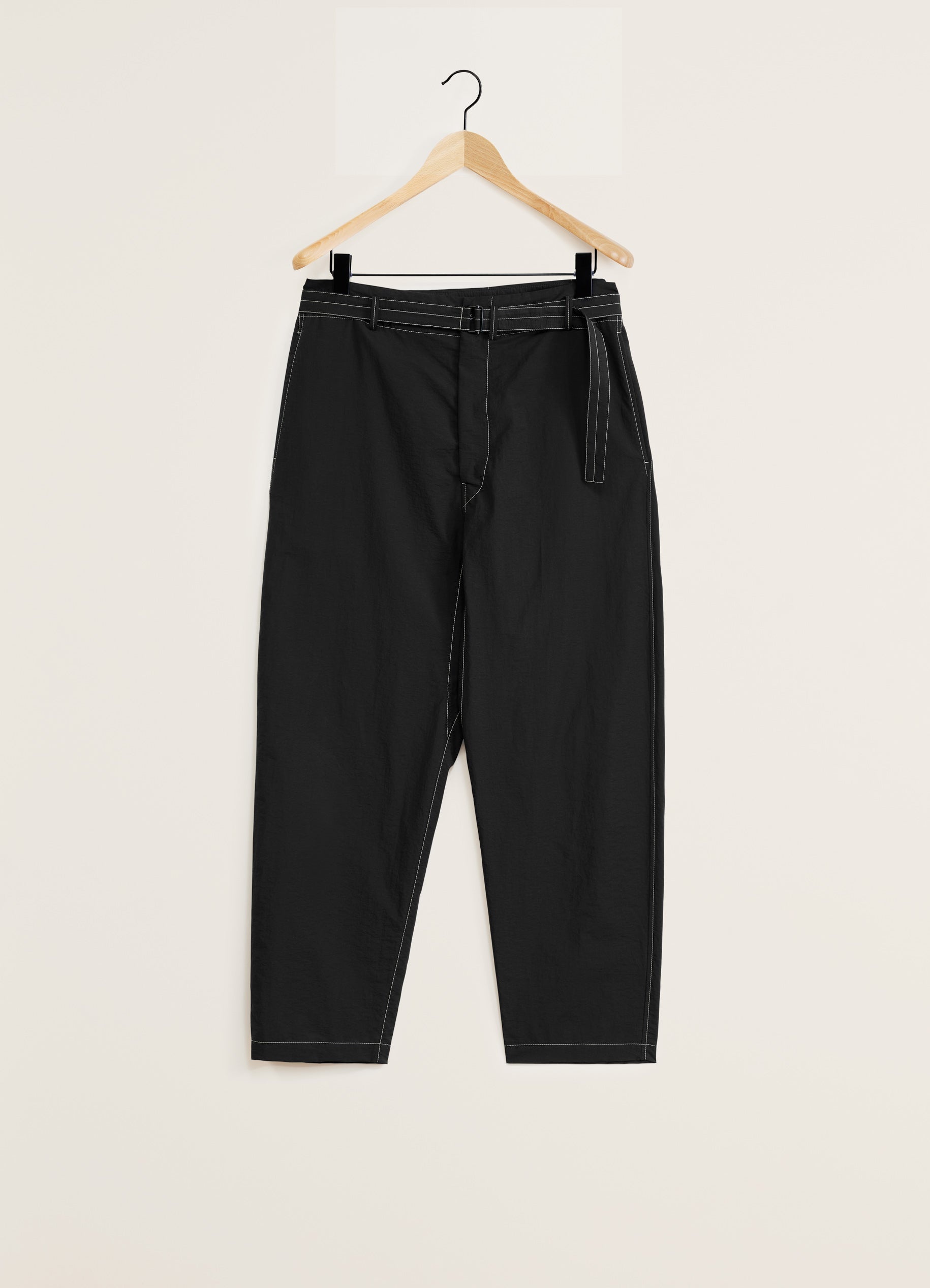 BELTED CARROT PANTS - 1
