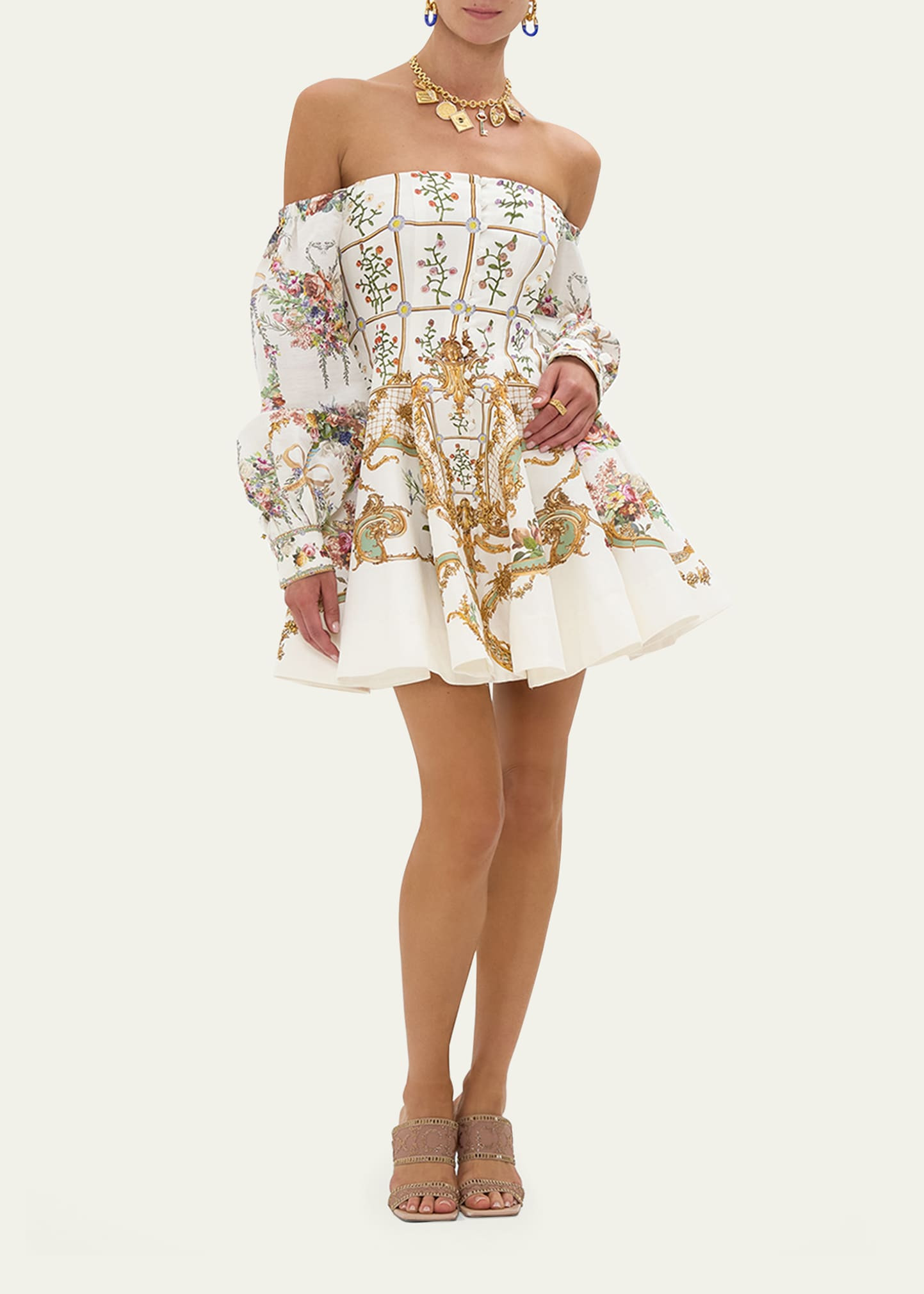 Dressing Room Drama Seamed Off-Shoulder Dress - 2